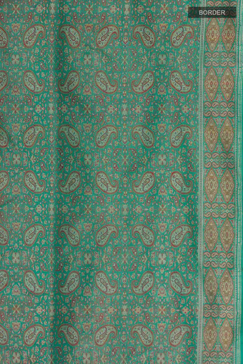 Green Banarasi Tanchoi Silk Saree
