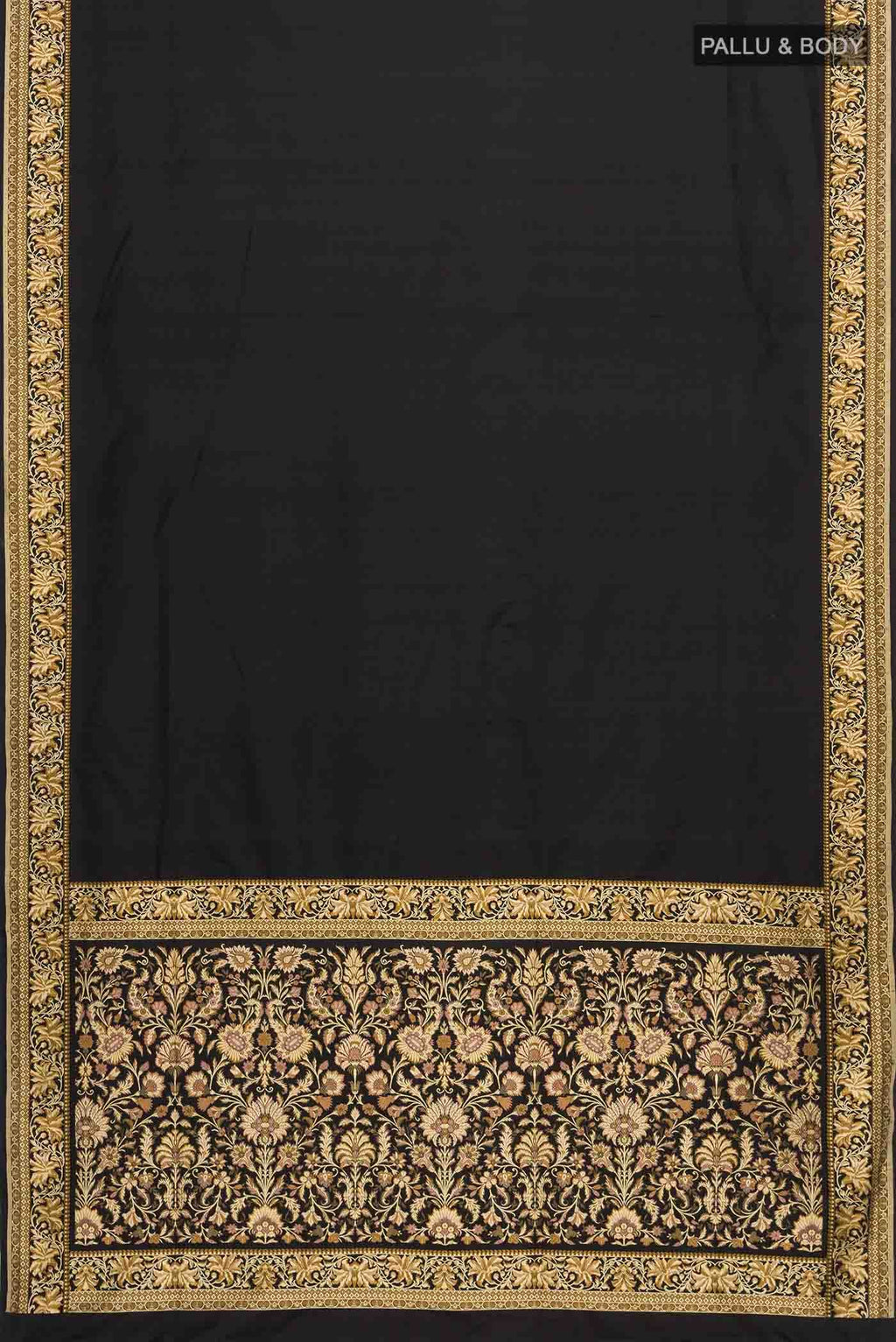 Black Banarasi Silk Saree