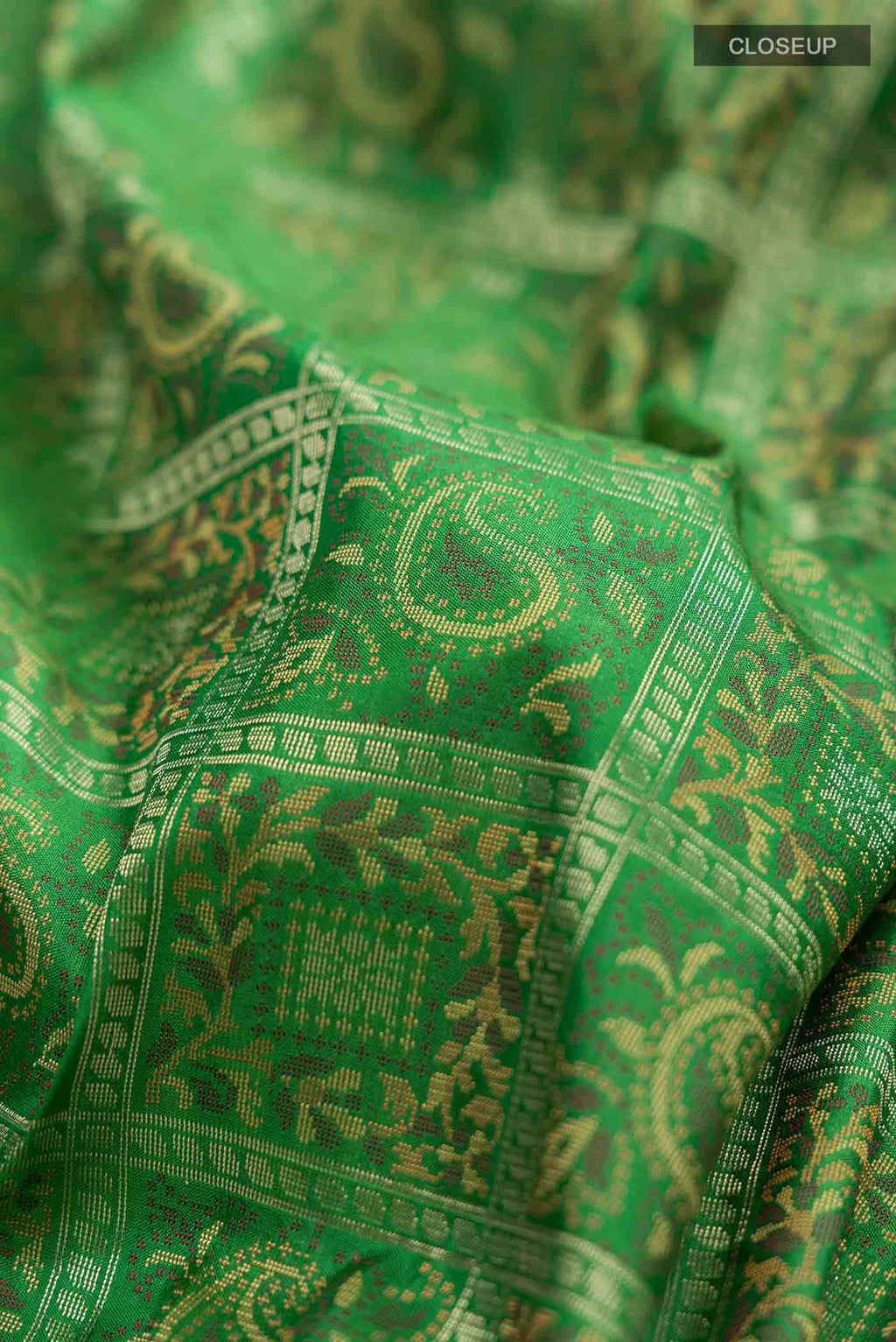 Green Banarasi Silk Saree