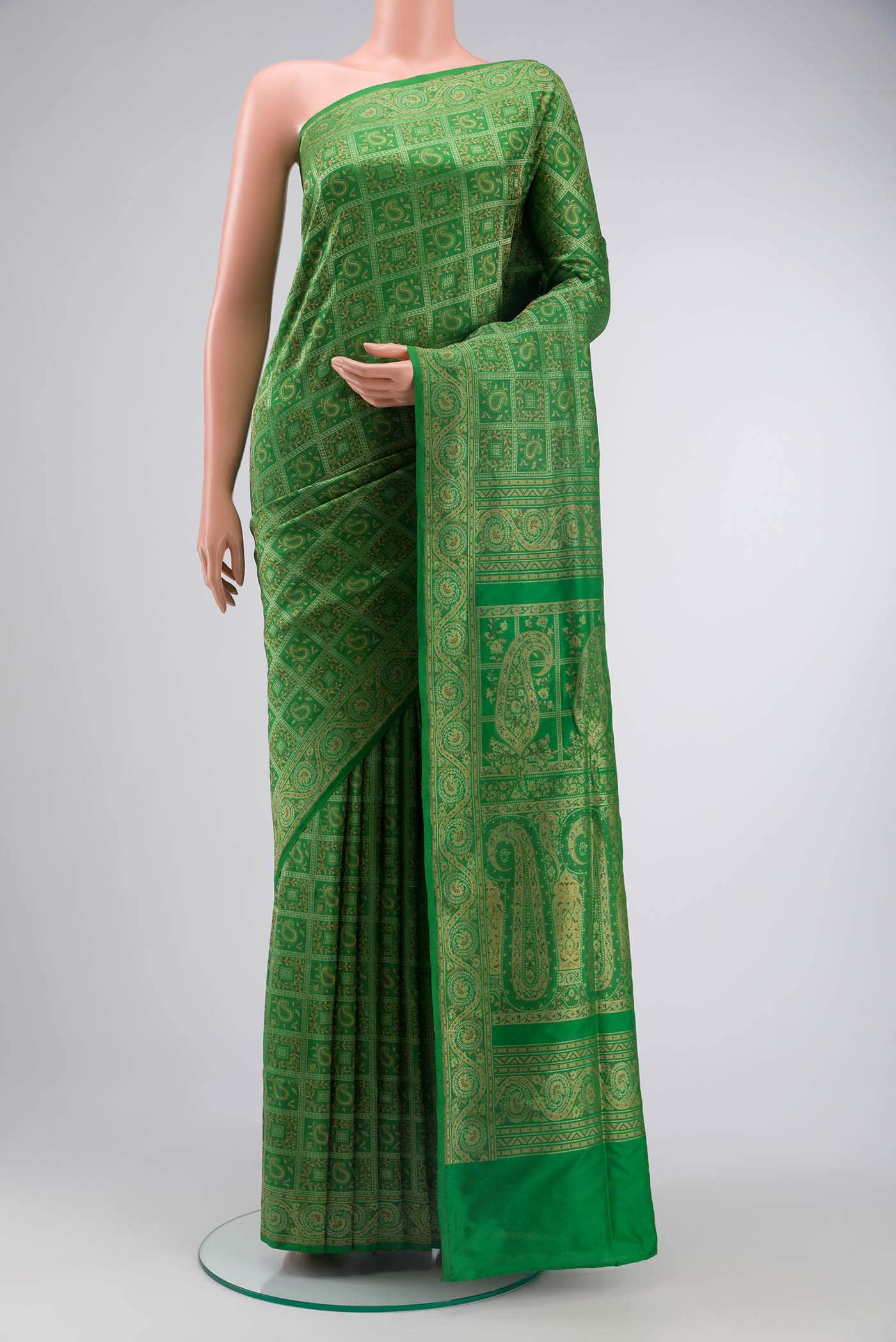 Green Banarasi Silk Saree