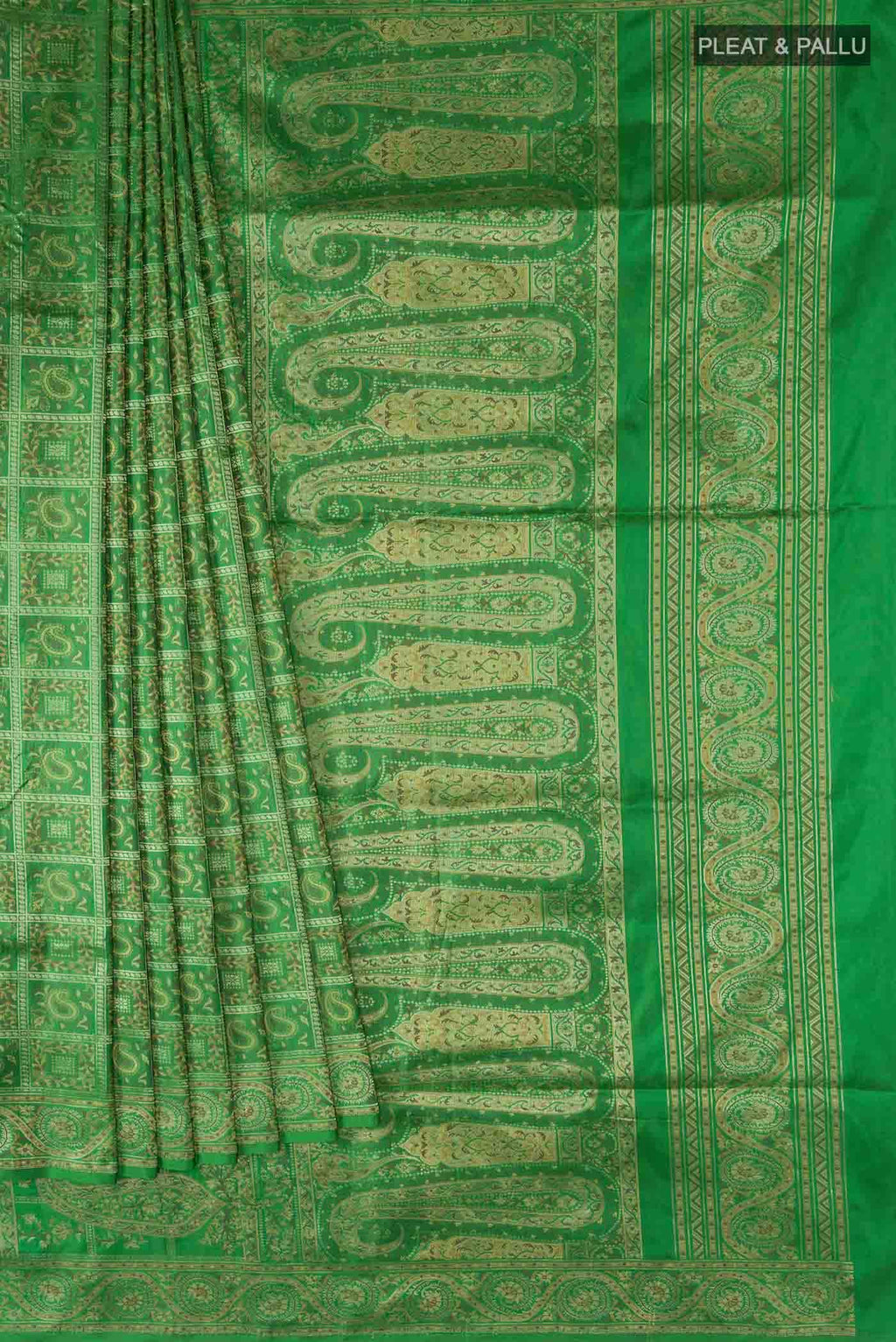 Green Banarasi Silk Saree