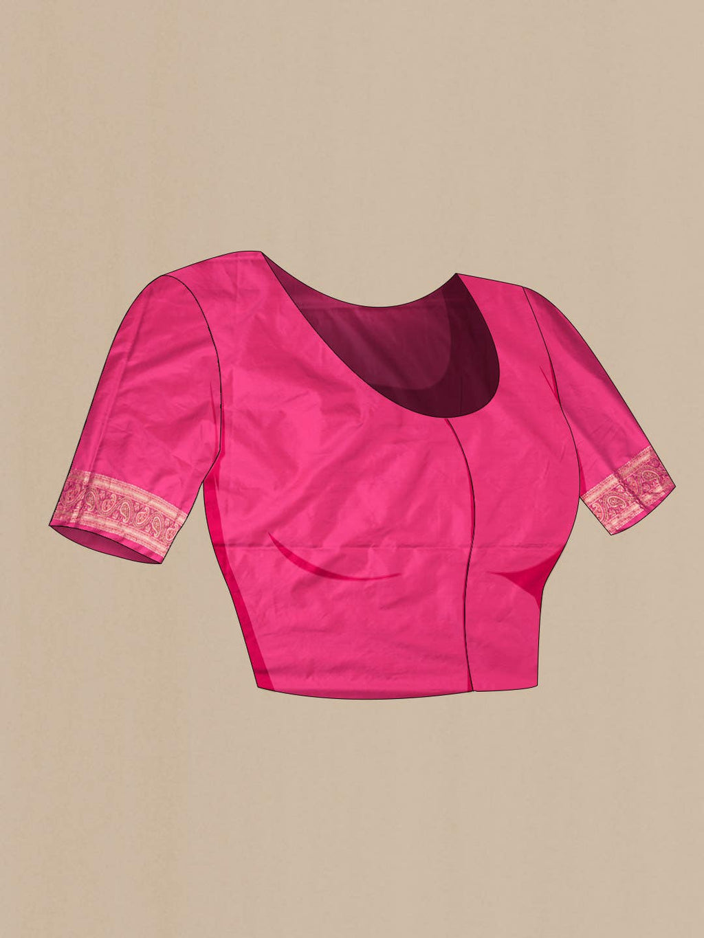 Pink Banarasi Tanchoi Silk Saree