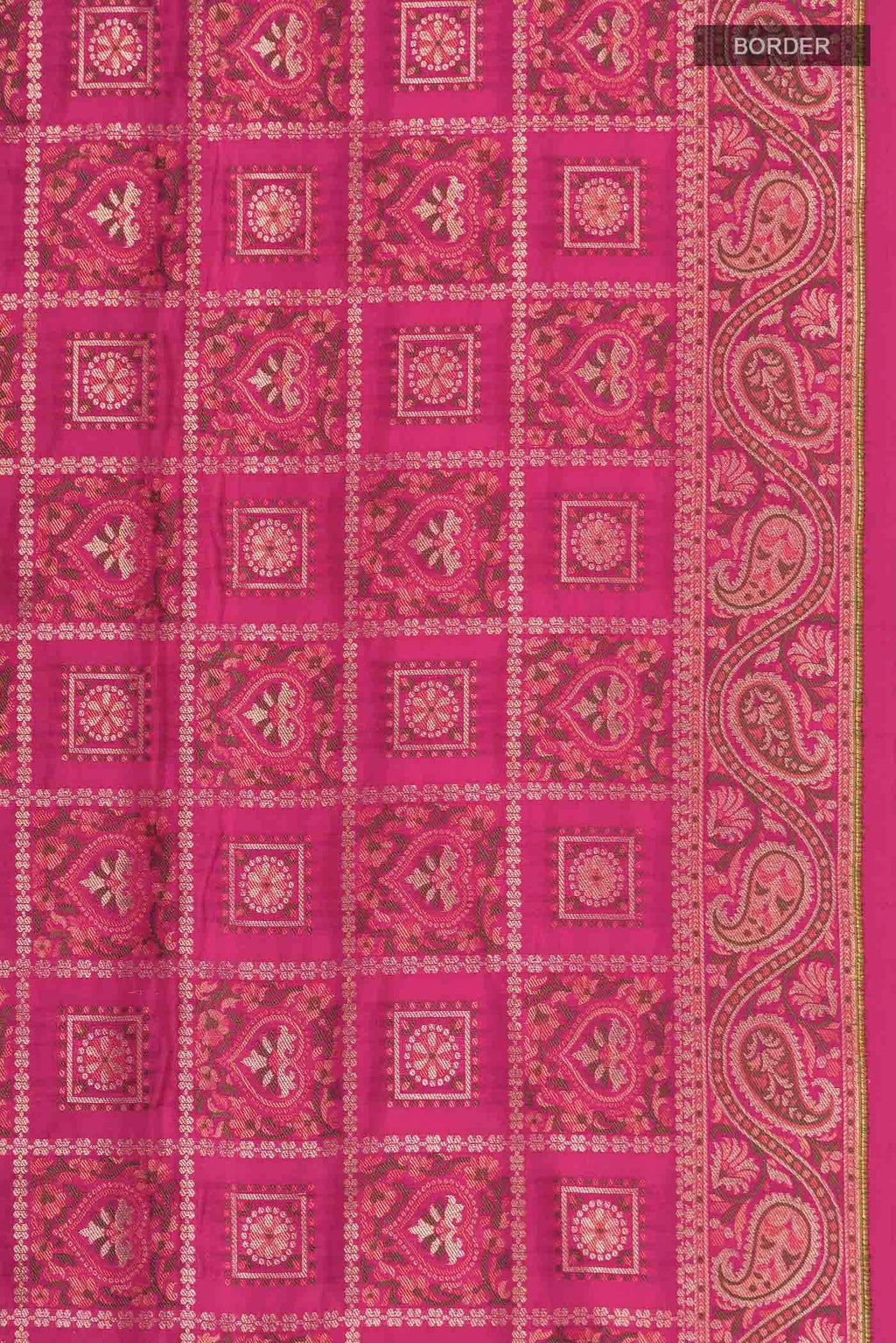 Pink Banarasi Tanchoi Silk Saree