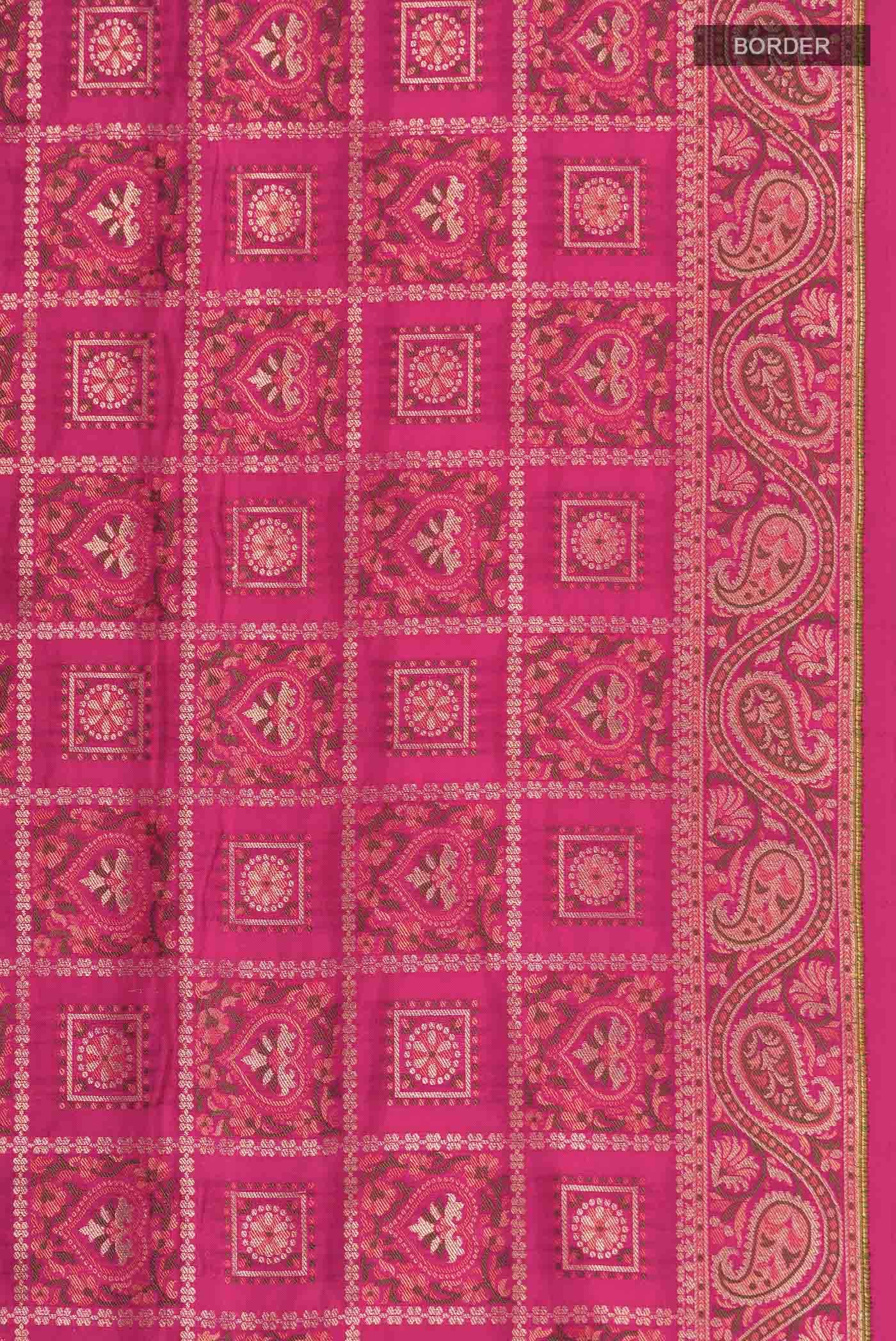 Pink Banarasi Tanchoi Silk Saree