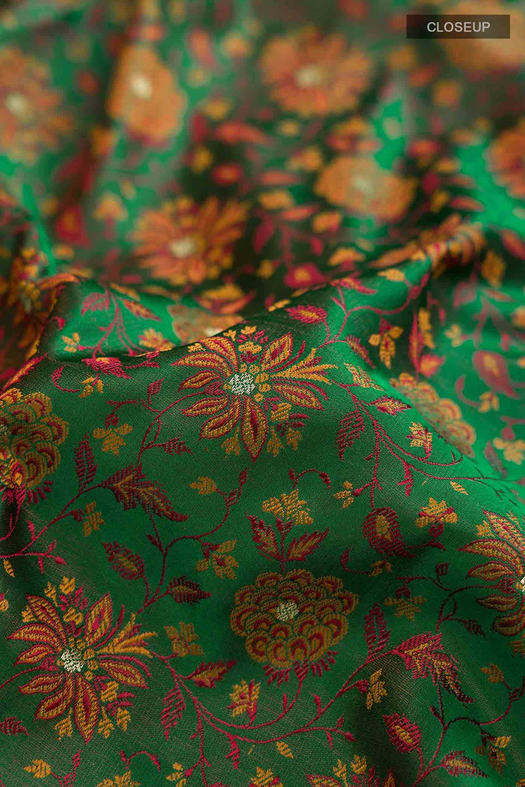 Green Banarasi Silk Saree