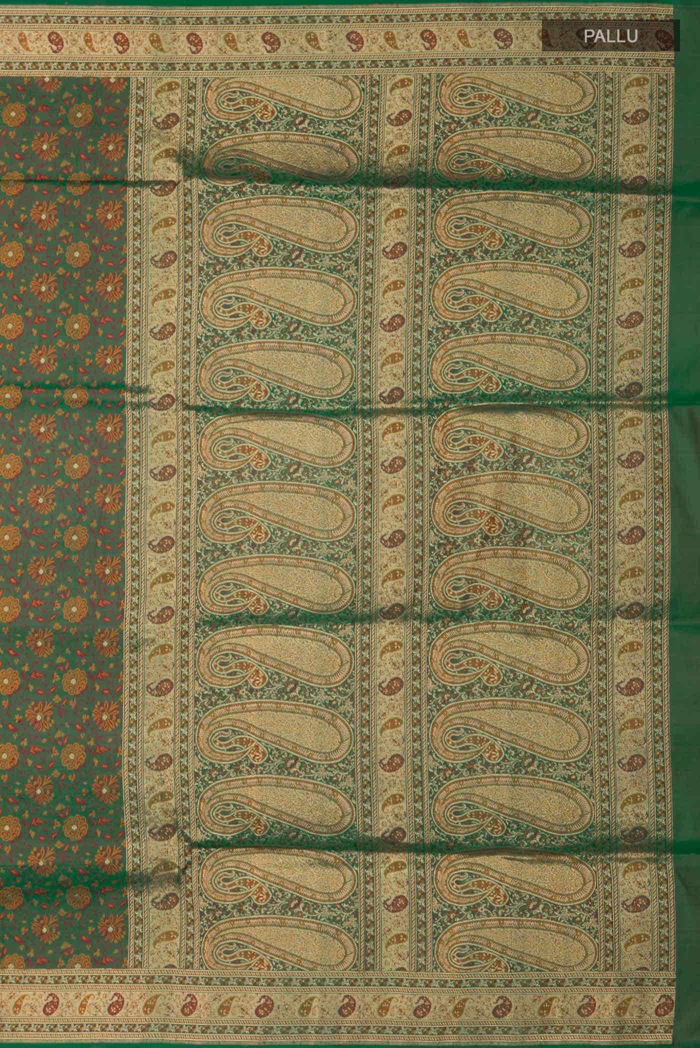 Green Banarasi Silk Saree