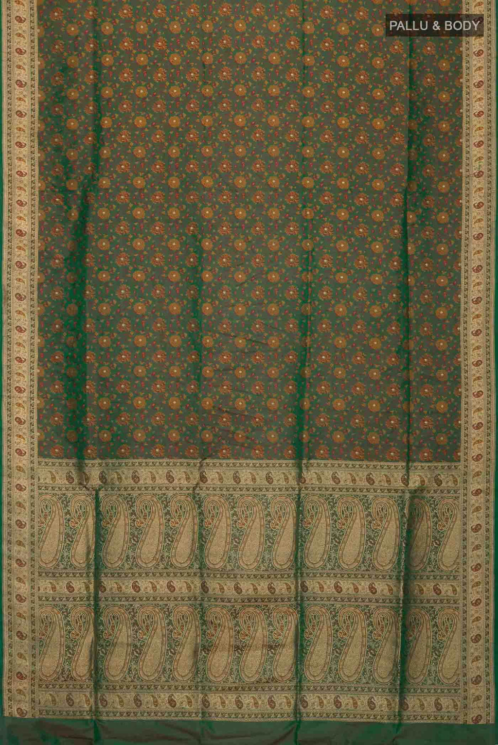 Green Banarasi Silk Saree