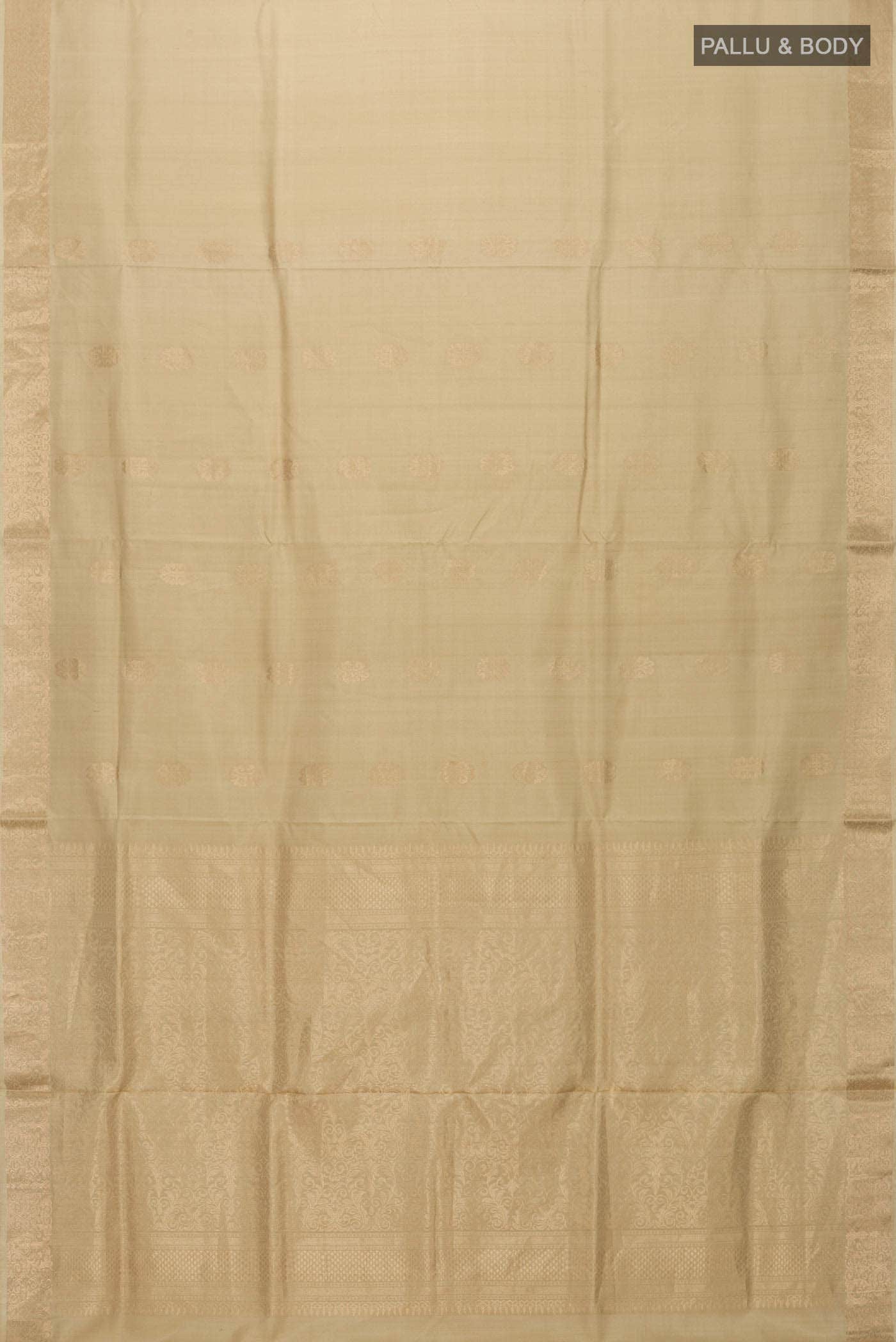 Beige Soft Silk Saree