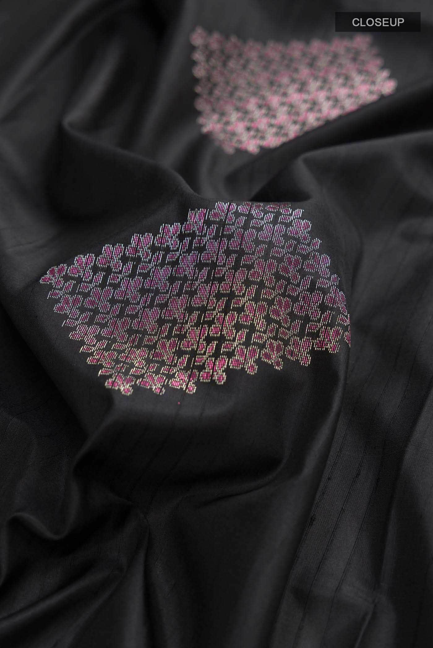 Black Soft Silk Saree