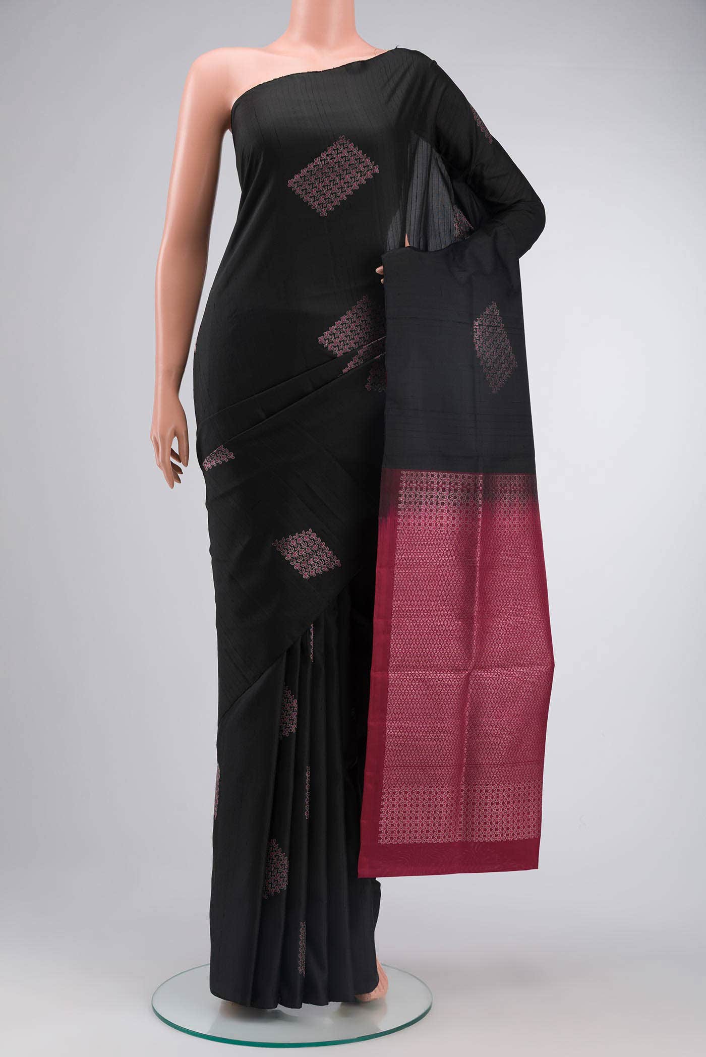 Black Soft Silk Saree
