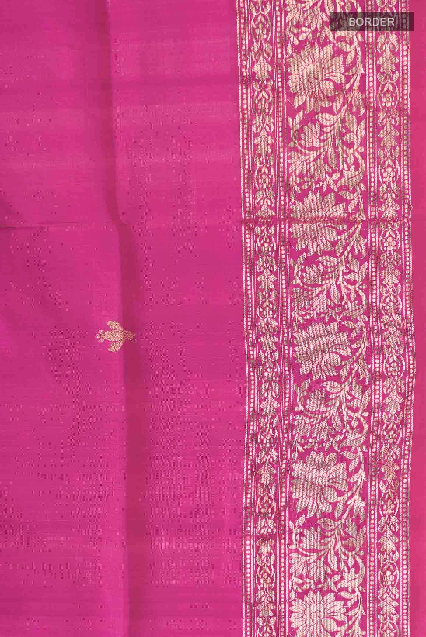 Pink Banarasi Katan Silk Saree