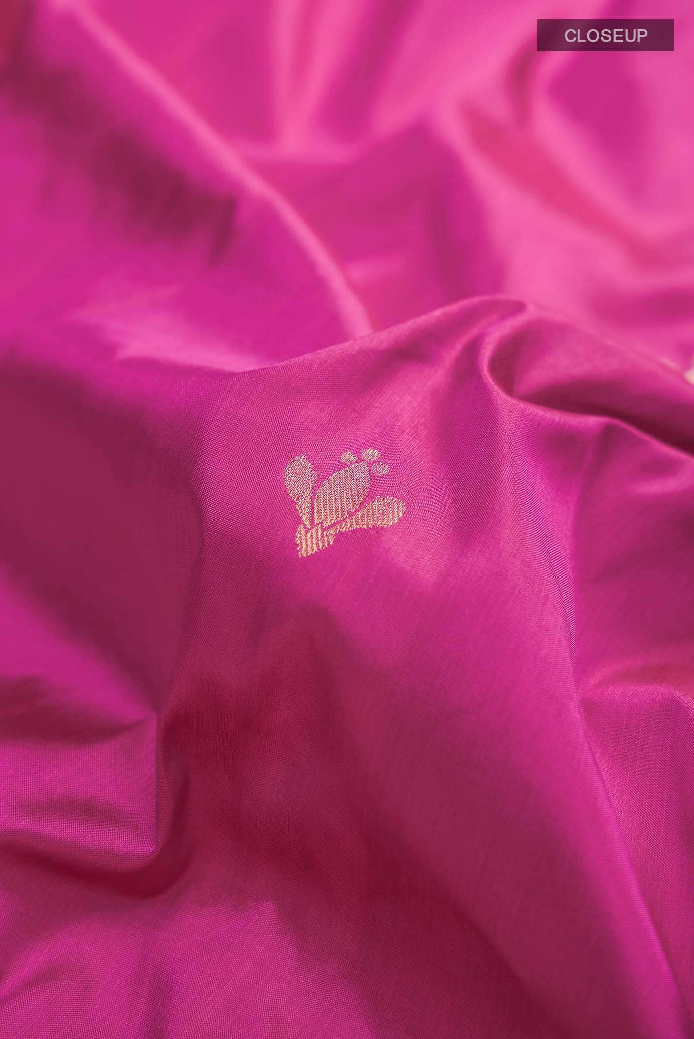 Pink Banarasi Katan Silk Saree