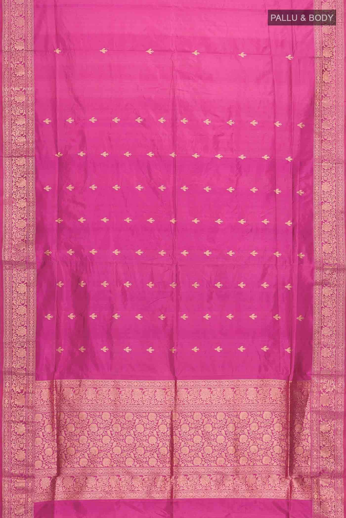 Pink Banarasi Katan Silk Saree