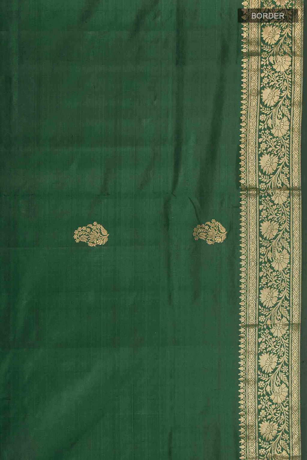 Green Banarasi Katan Silk Saree