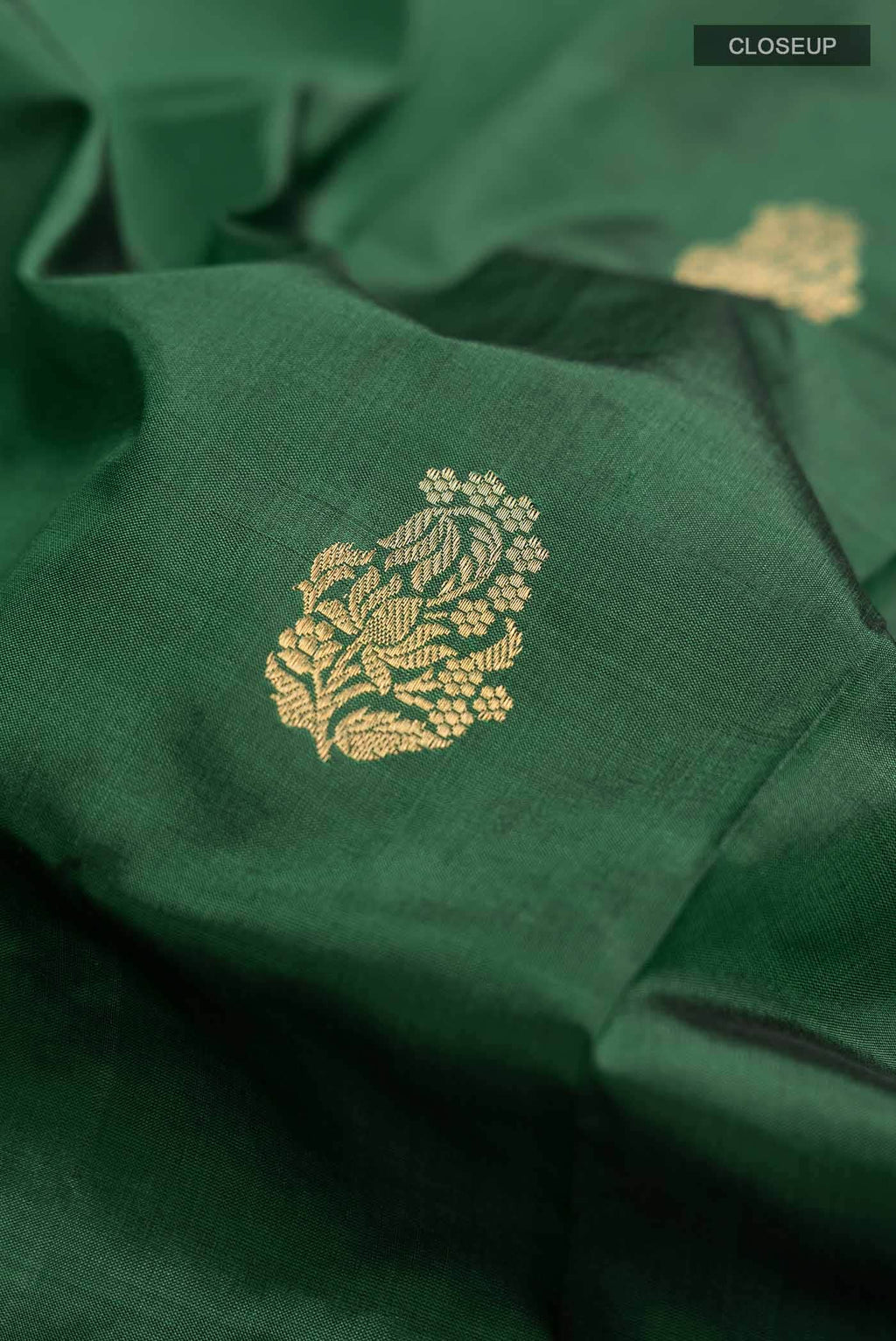 Green Banarasi Katan Silk Saree