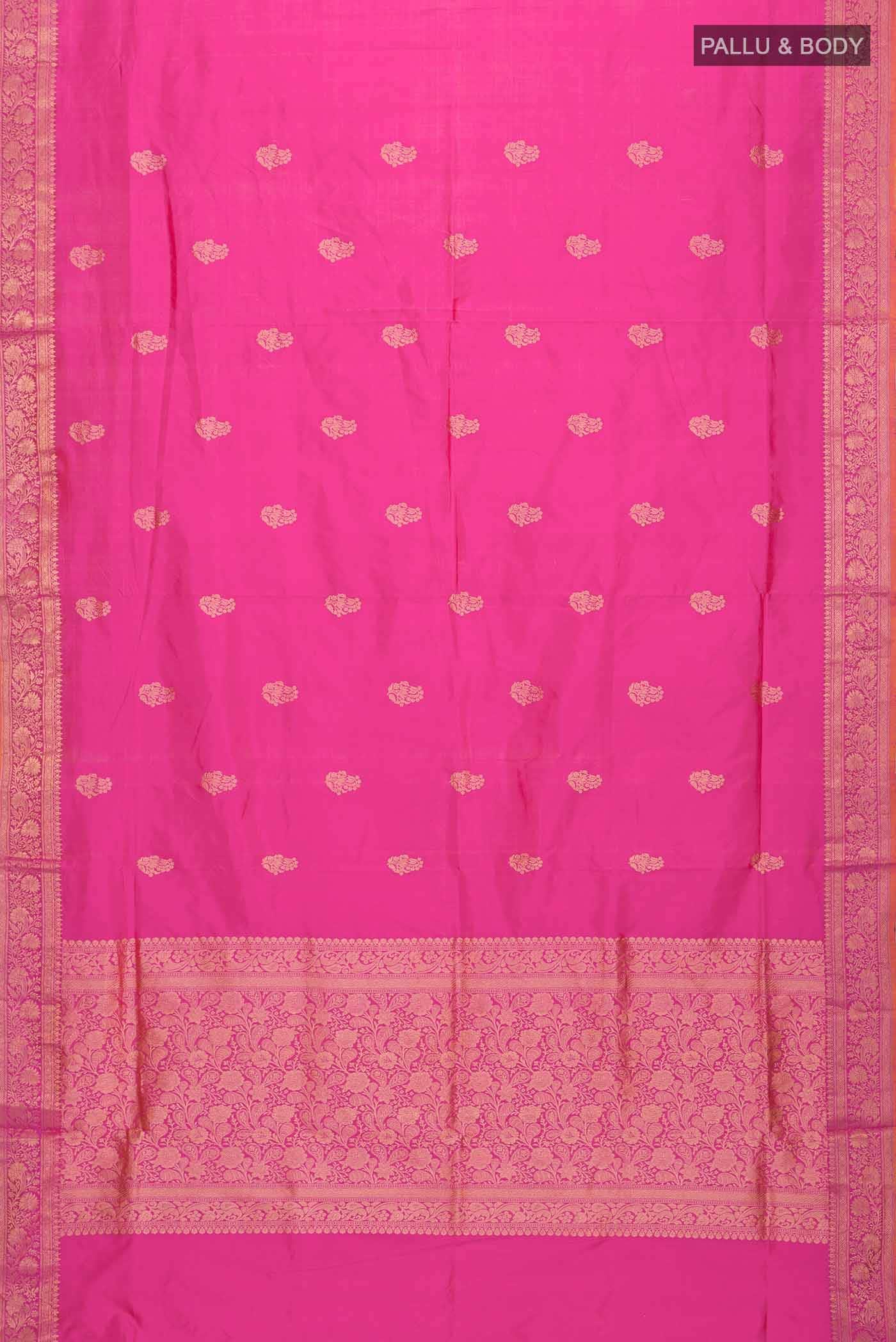 Pink Banarasi Katan Silk Saree
