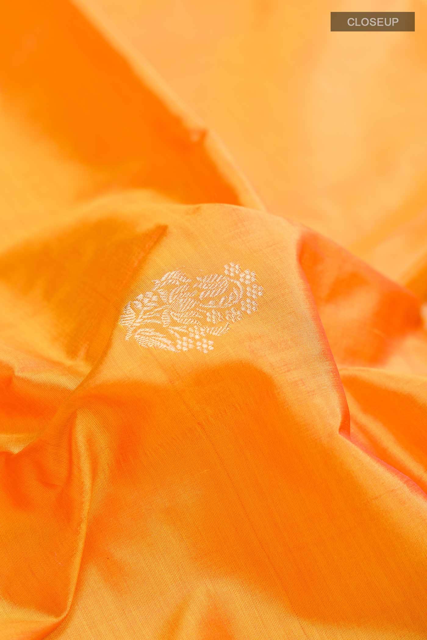 Mustard Banarasi Katan Silk Saree