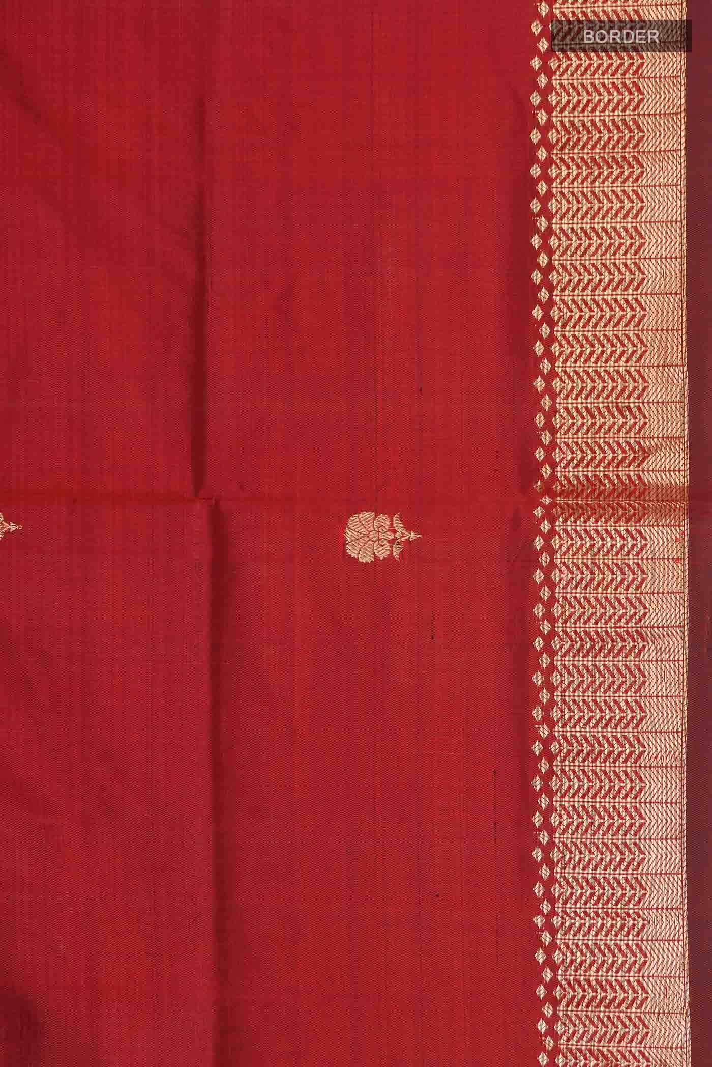 Maroon Banarasi Katan Silk Saree