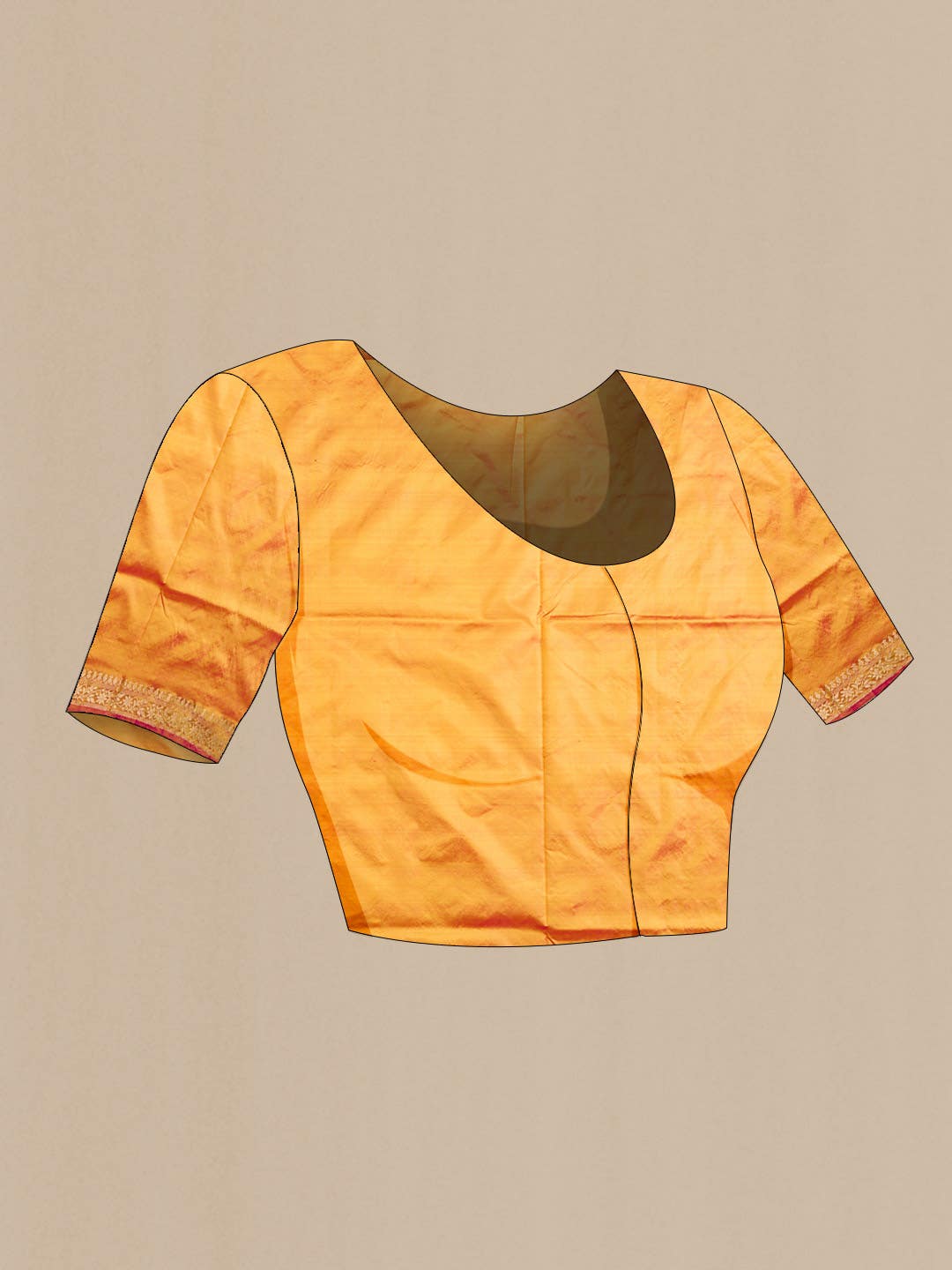 Mustard Banarasi Katan Silk Saree