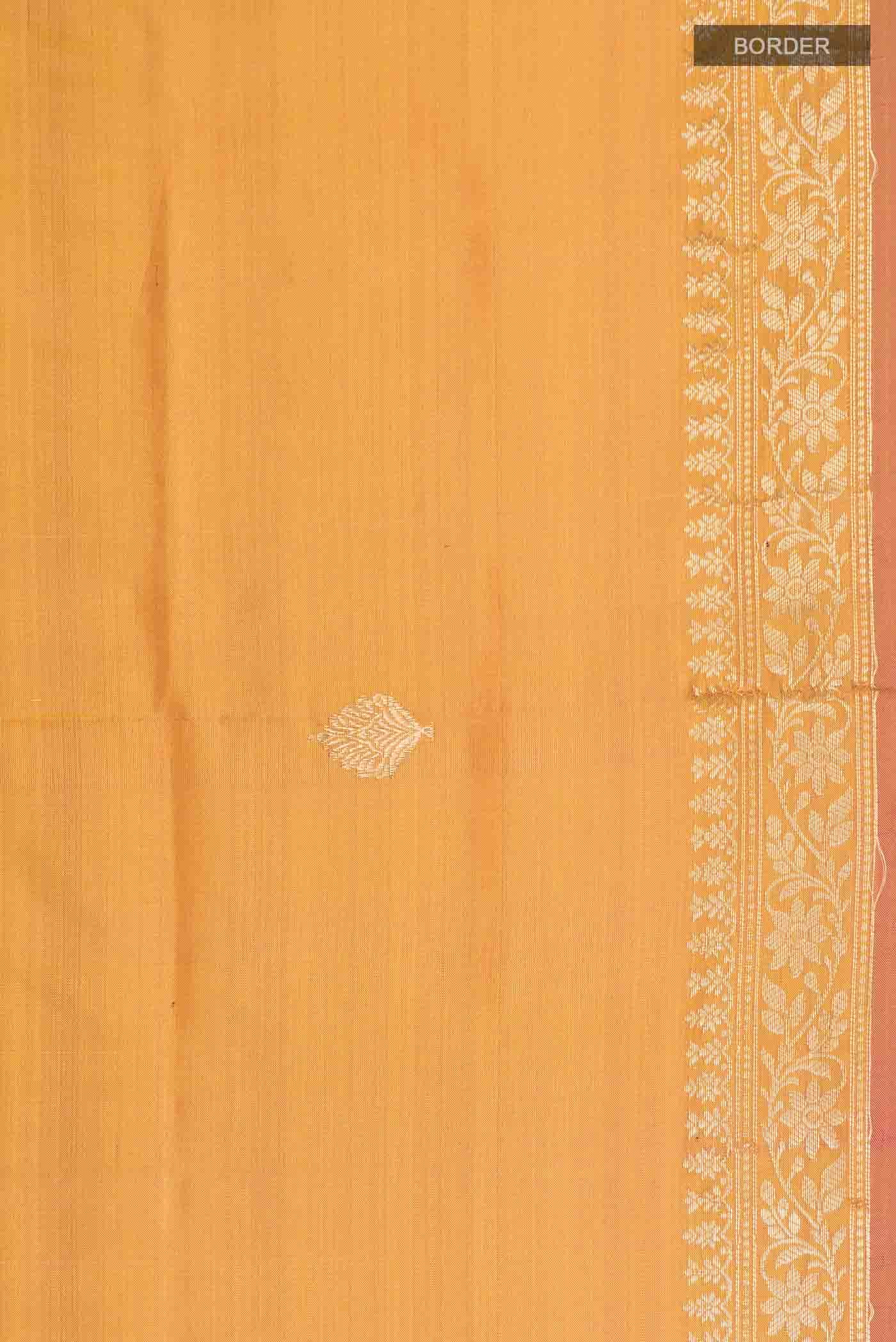 Mustard Banarasi Katan Silk Saree