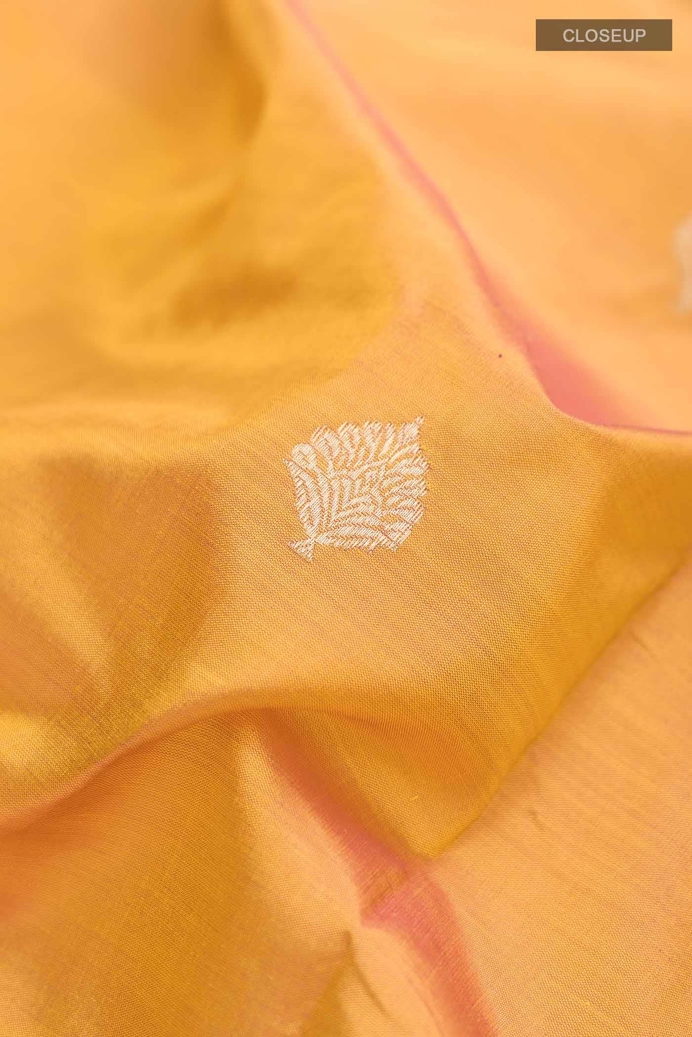 Mustard Banarasi Katan Silk Saree