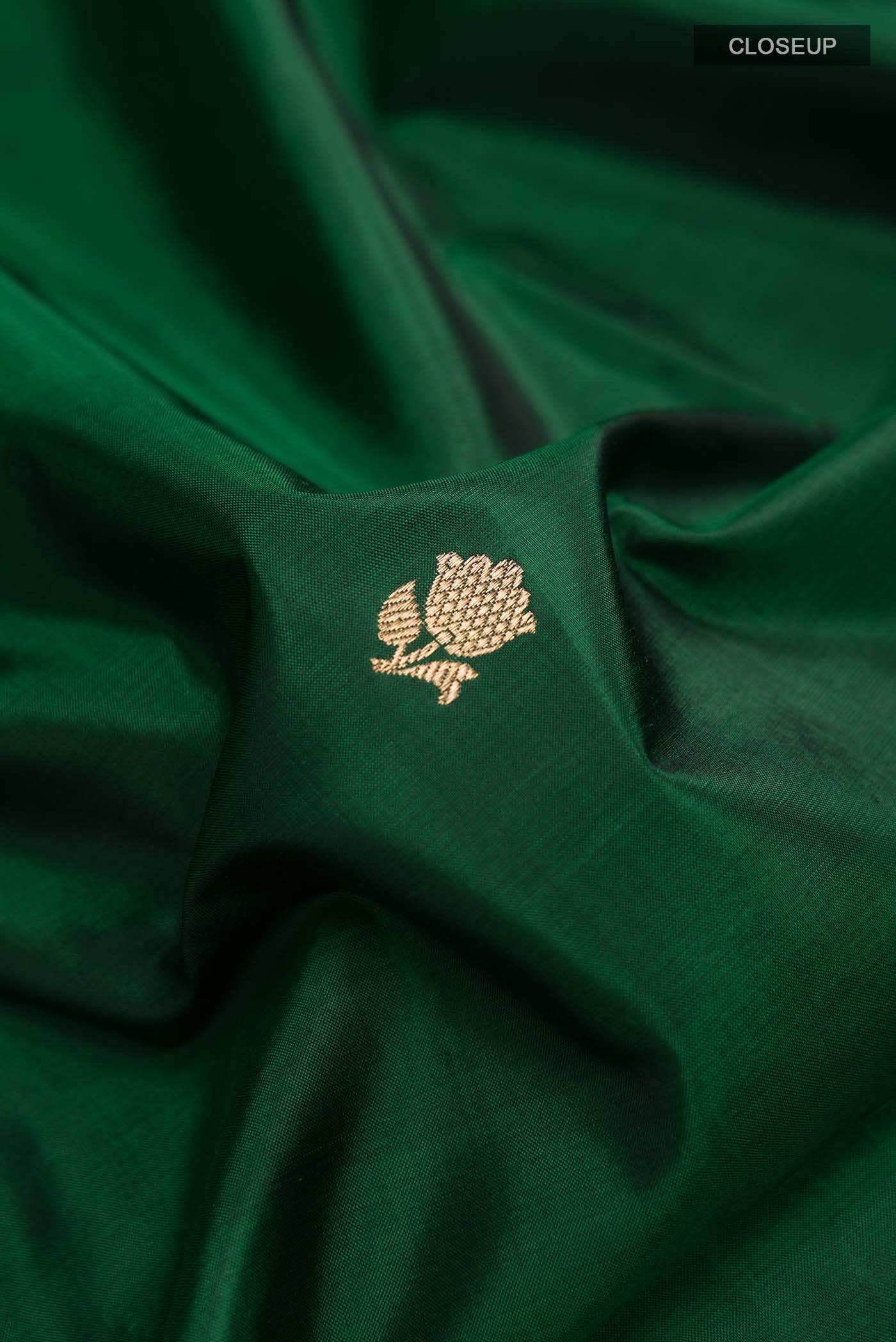 Green Banarasi Katan Silk Saree