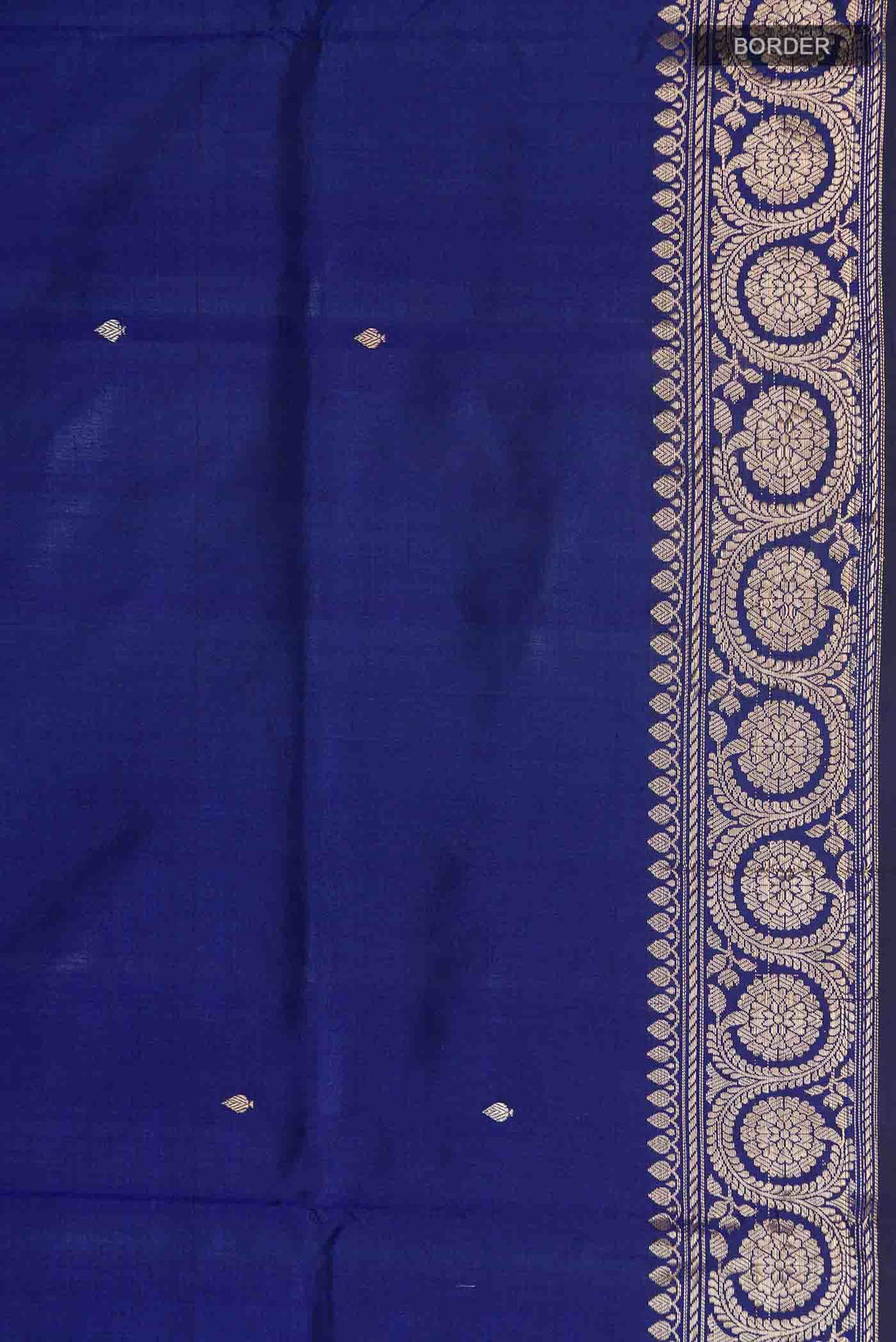 Blue Banarasi Katan Silk Saree