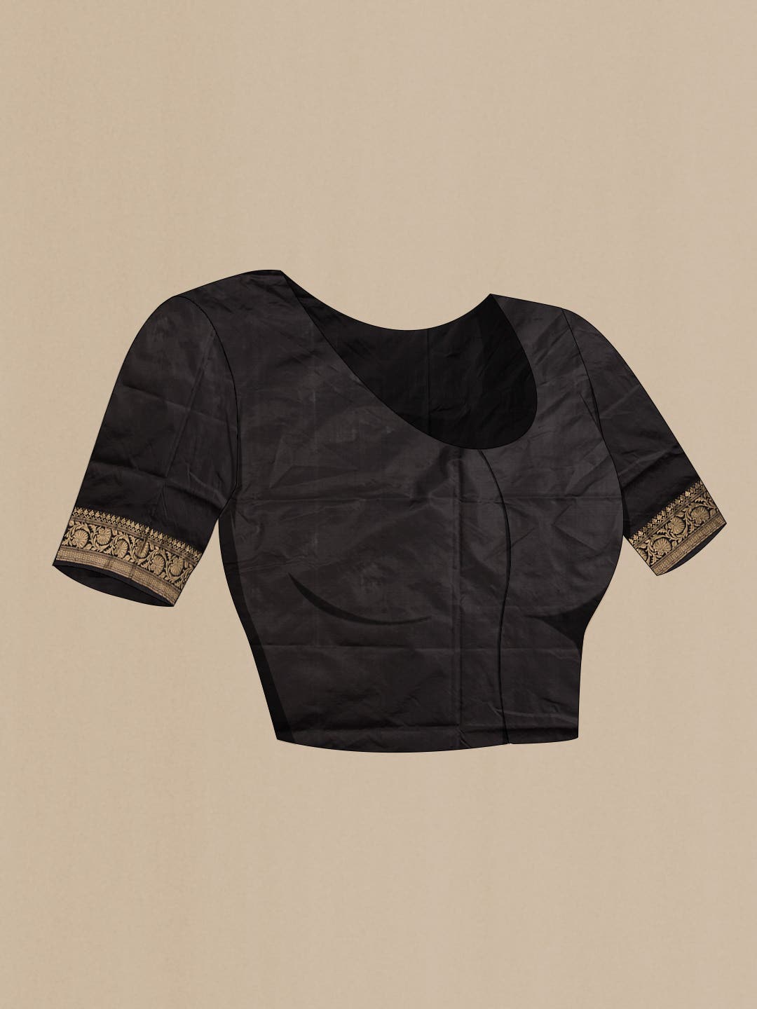Black Banarasi Katan Silk Saree
