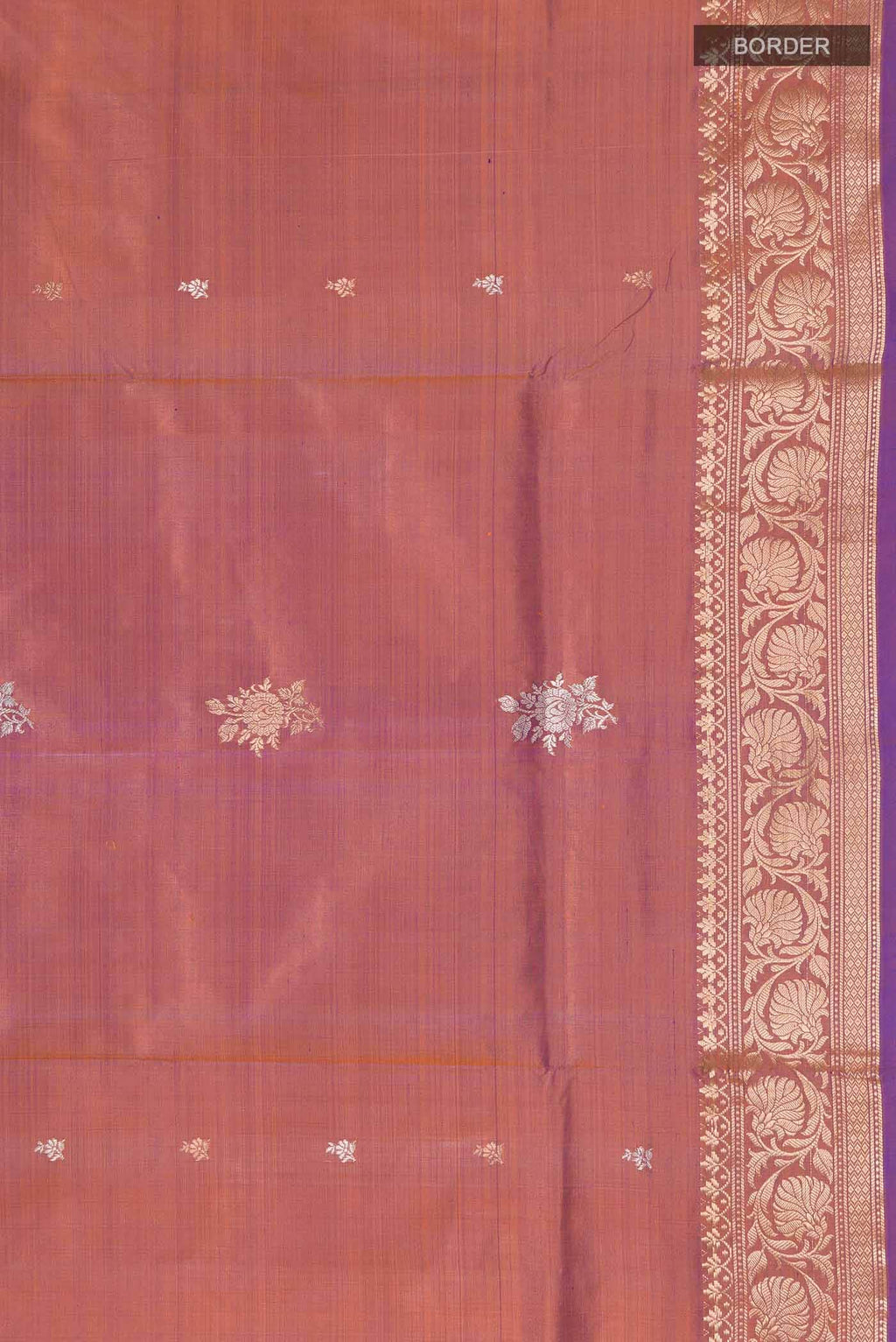 Violet Banarasi Katan Silk Saree