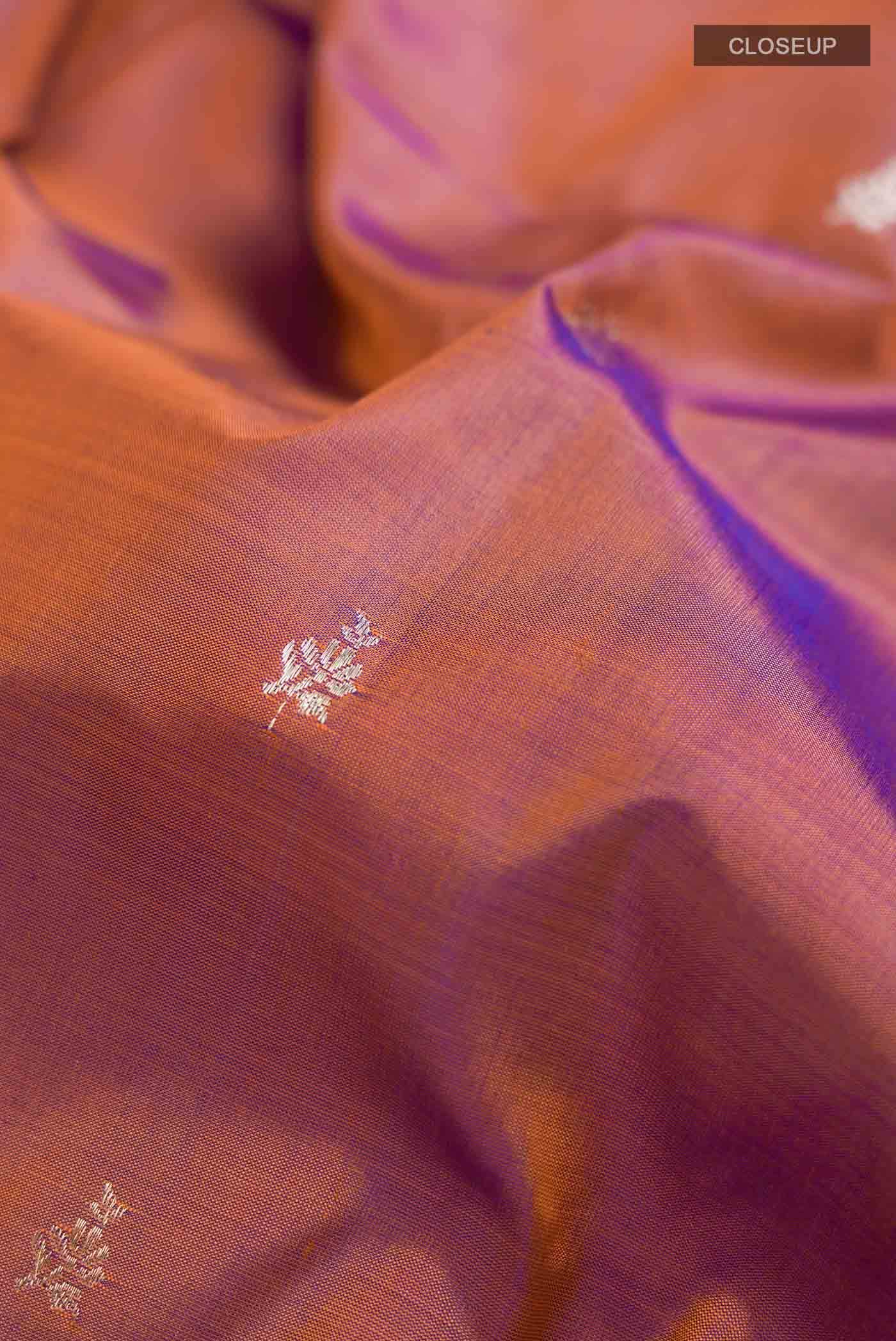 Violet Banarasi Katan Silk Saree