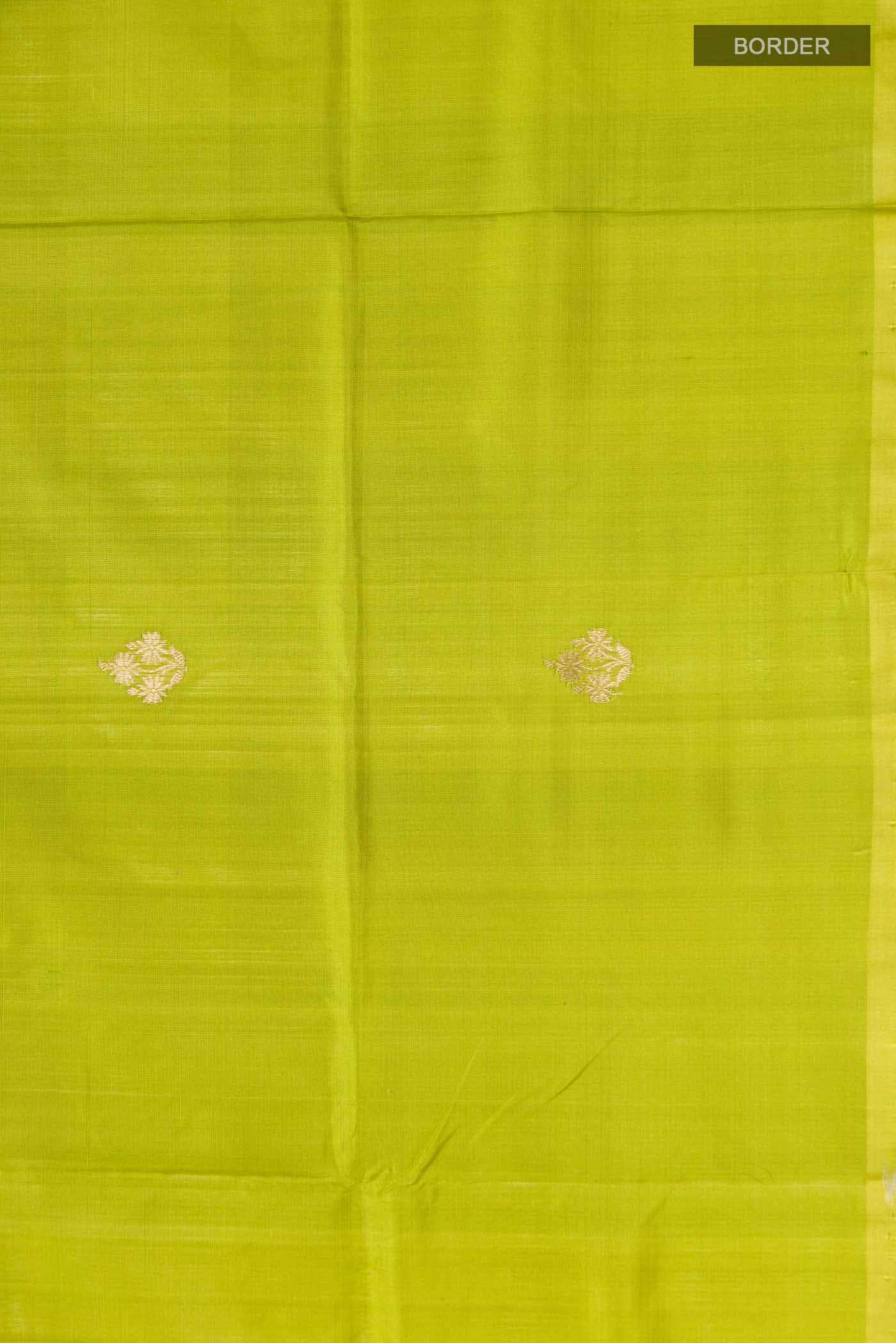 Green Banarasi Katan Silk Saree