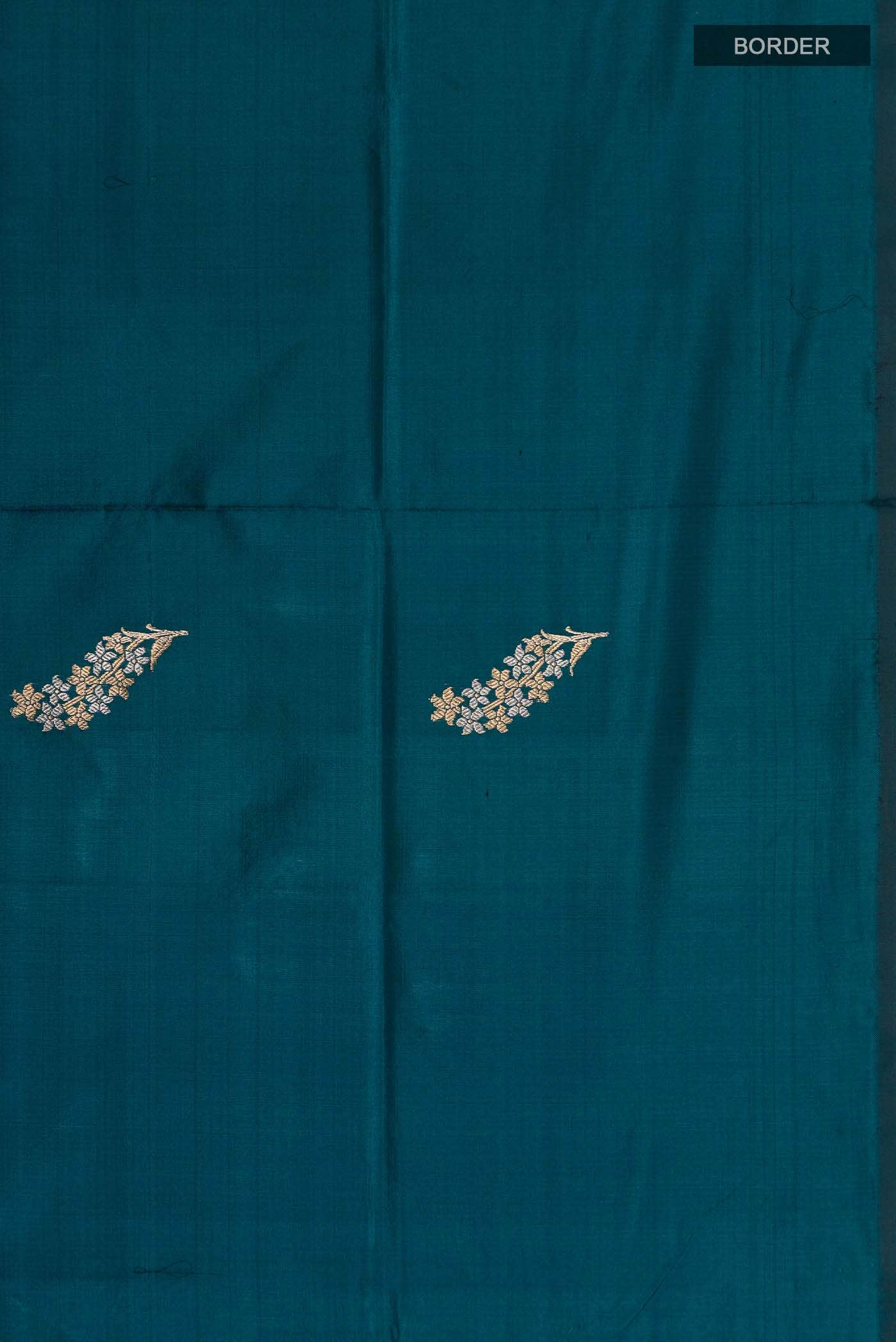 Blue Banarasi Katan Silk Saree