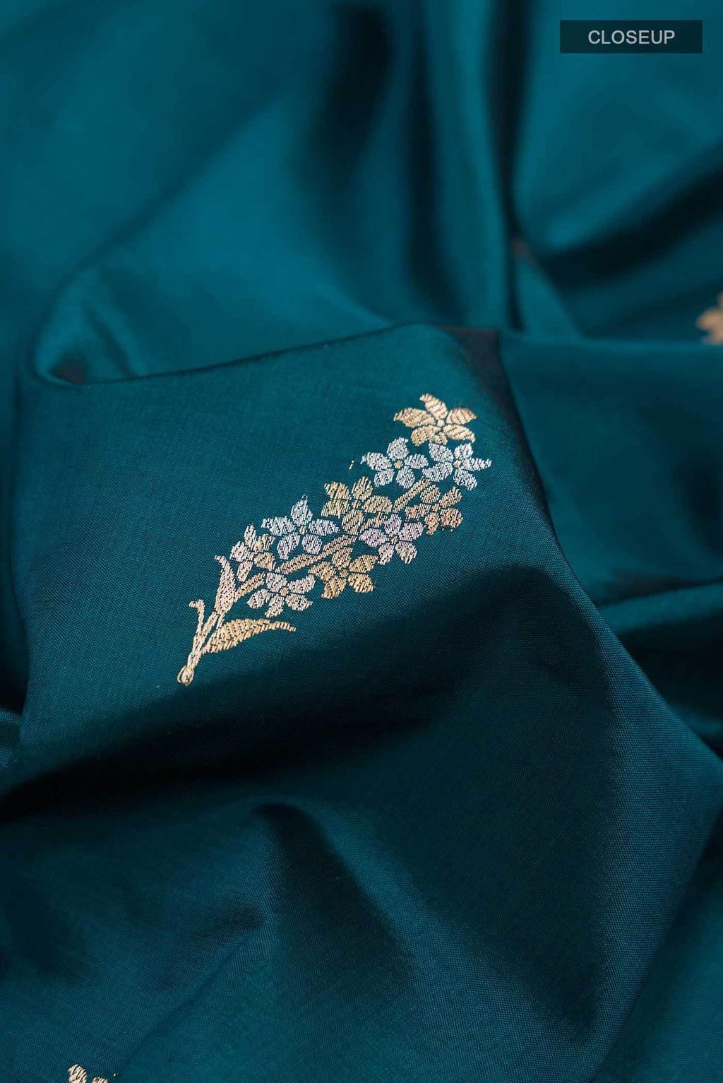 Blue Banarasi Katan Silk Saree