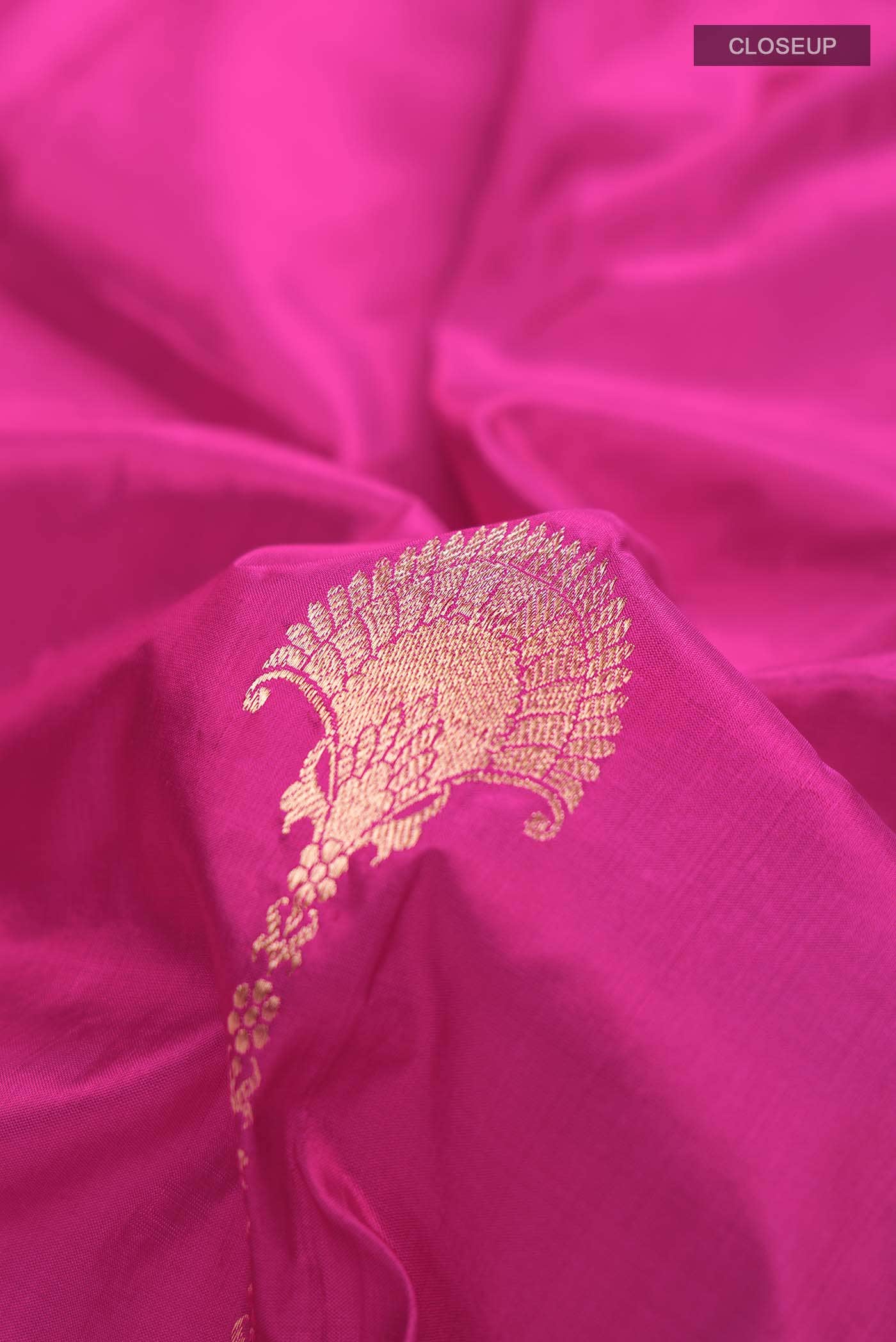 Pink Banarasi Katan Silk Saree
