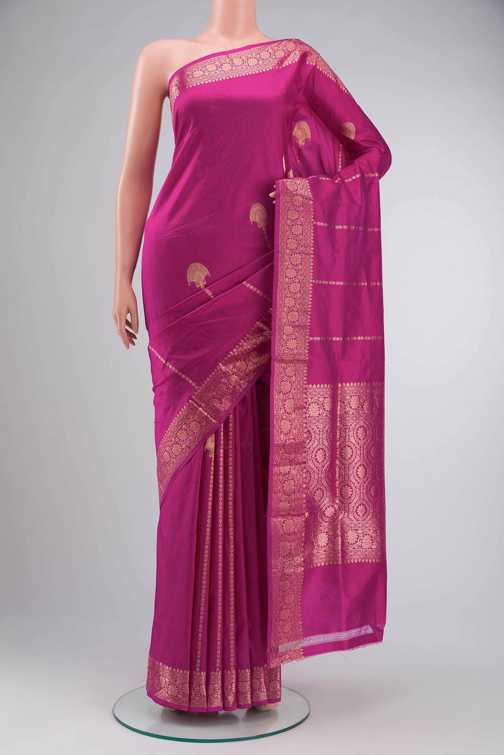Pink Banarasi Katan Silk Saree