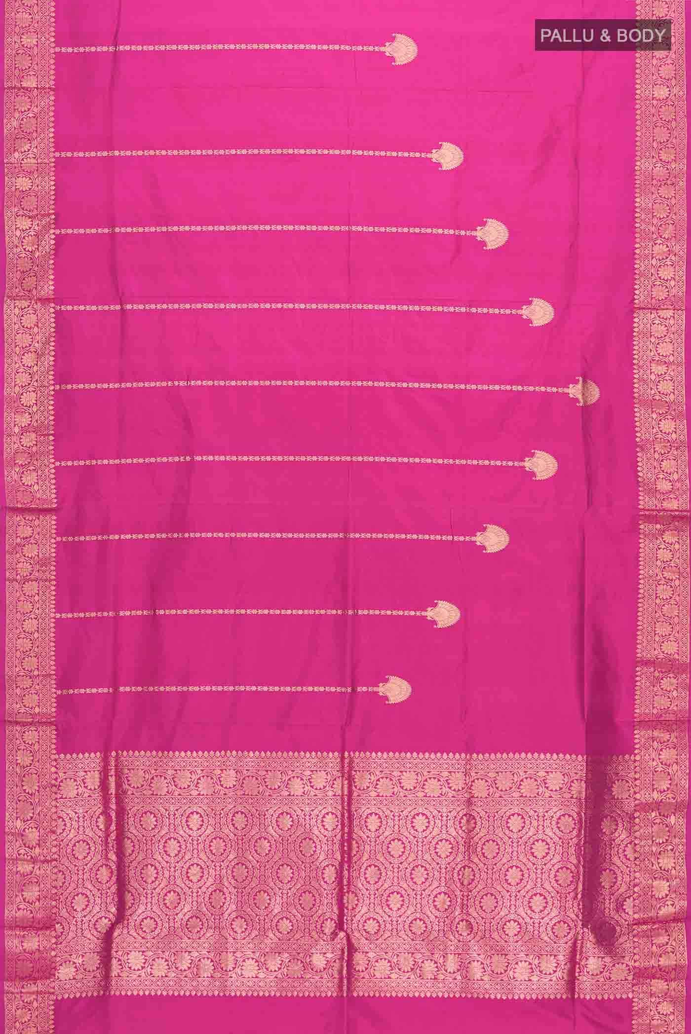 Pink Banarasi Katan Silk Saree