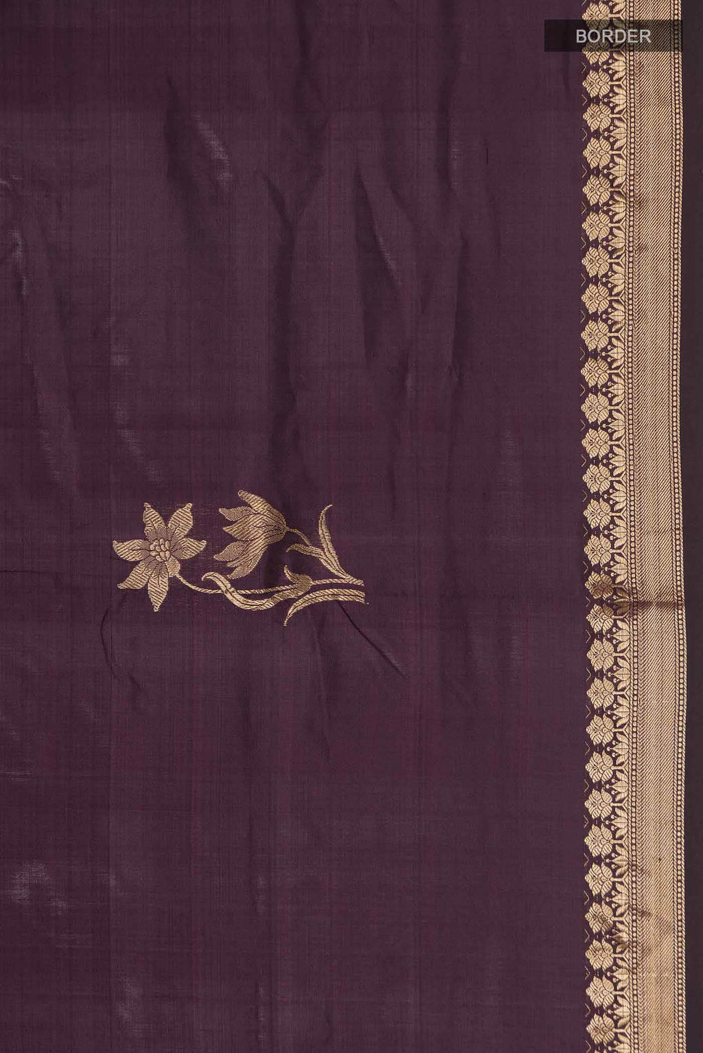 Brown Banarasi Katan Silk Saree