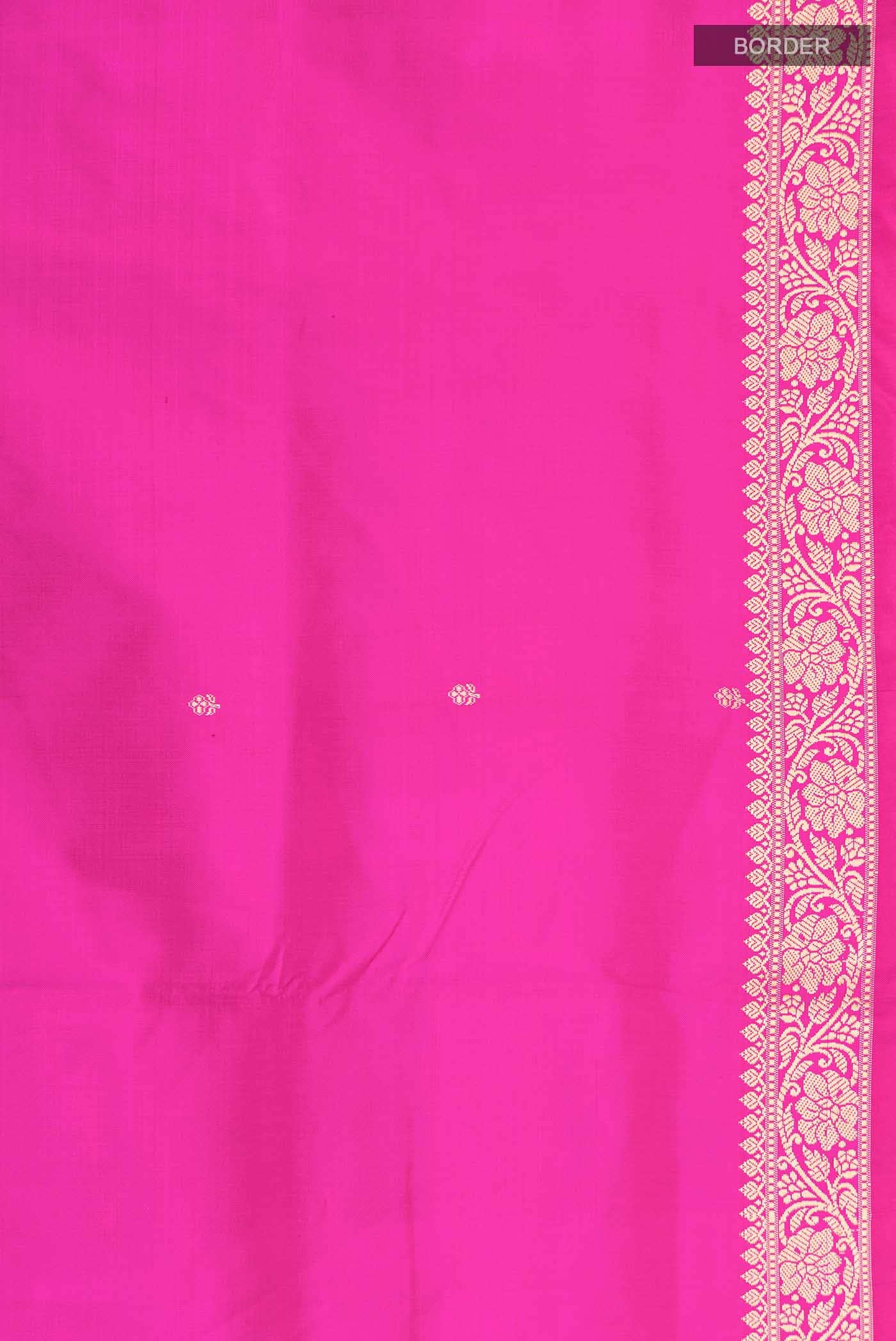 Pink Banarasi Katan Silk Saree