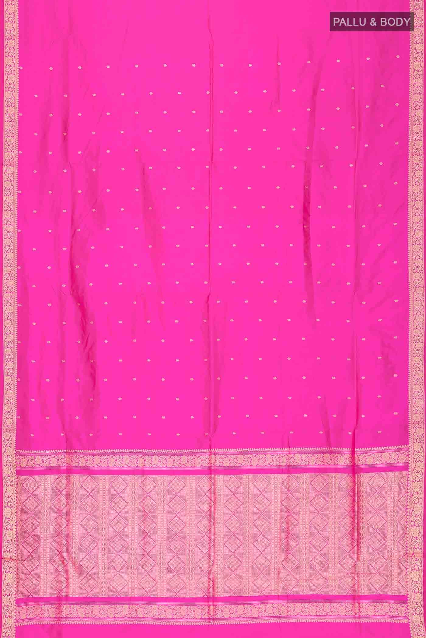 Pink Banarasi Katan Silk Saree