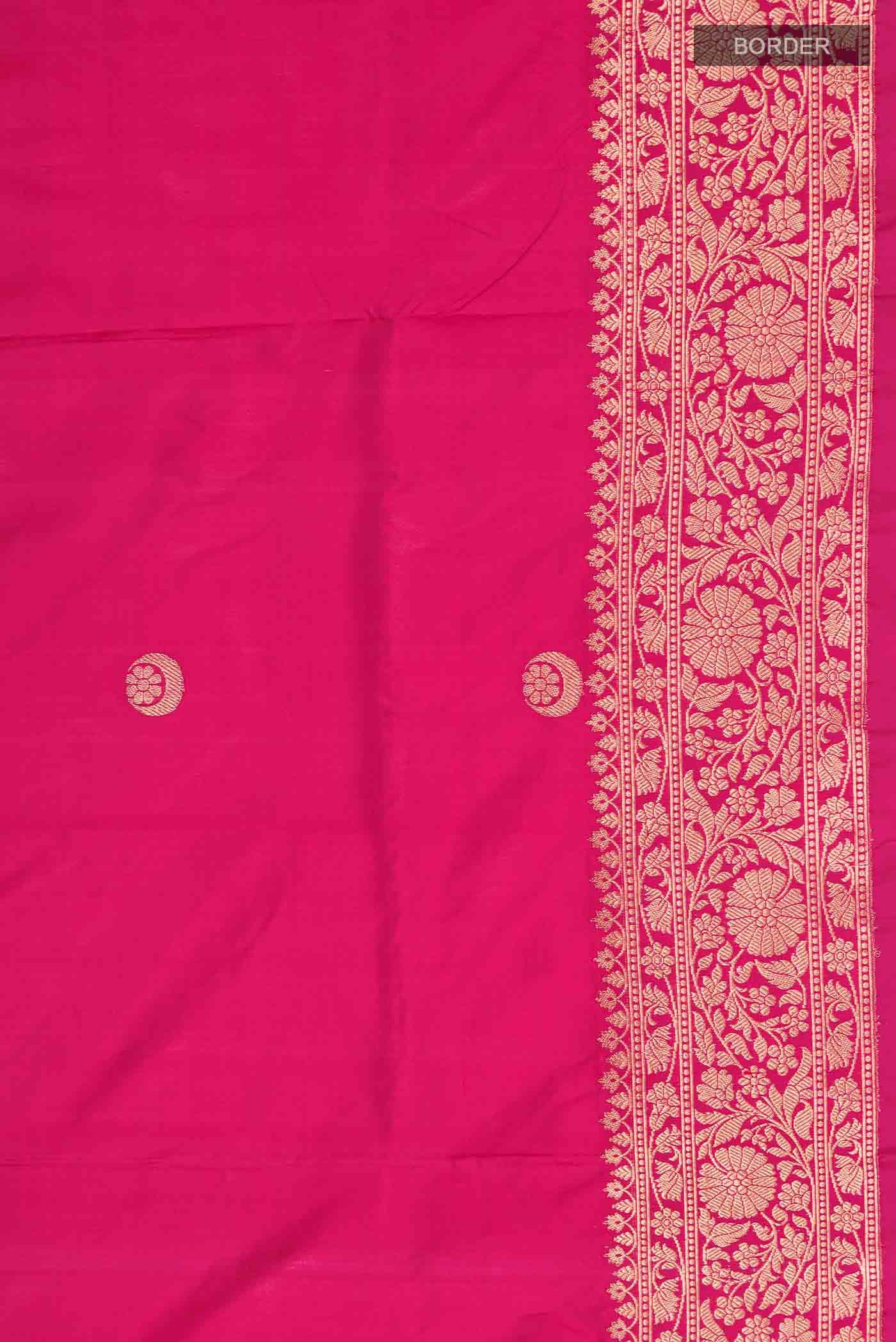 Pink Banarasi Katan Silk Saree