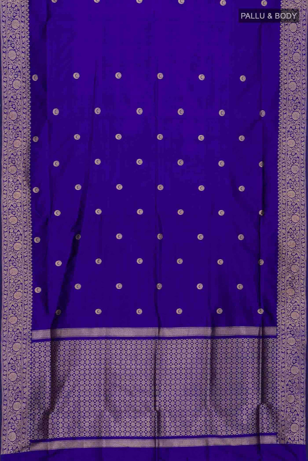 Blue Banarasi Katan Silk Saree