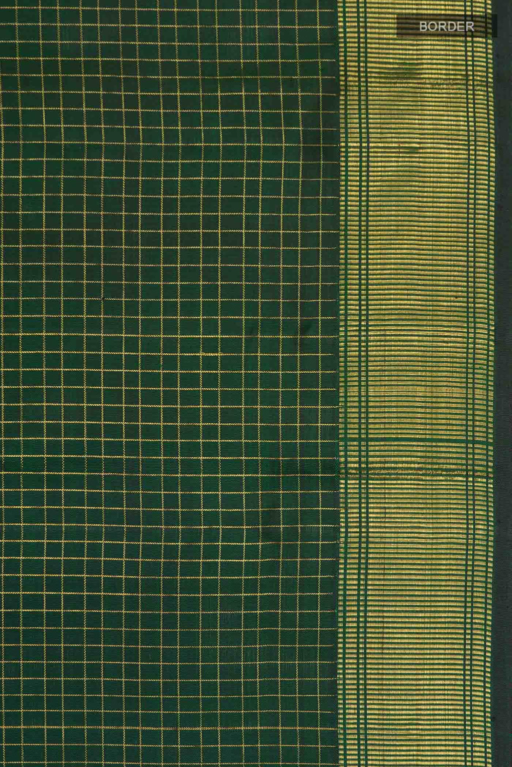 Pure Silk Pure Zari Green Kanchipuram Saree
