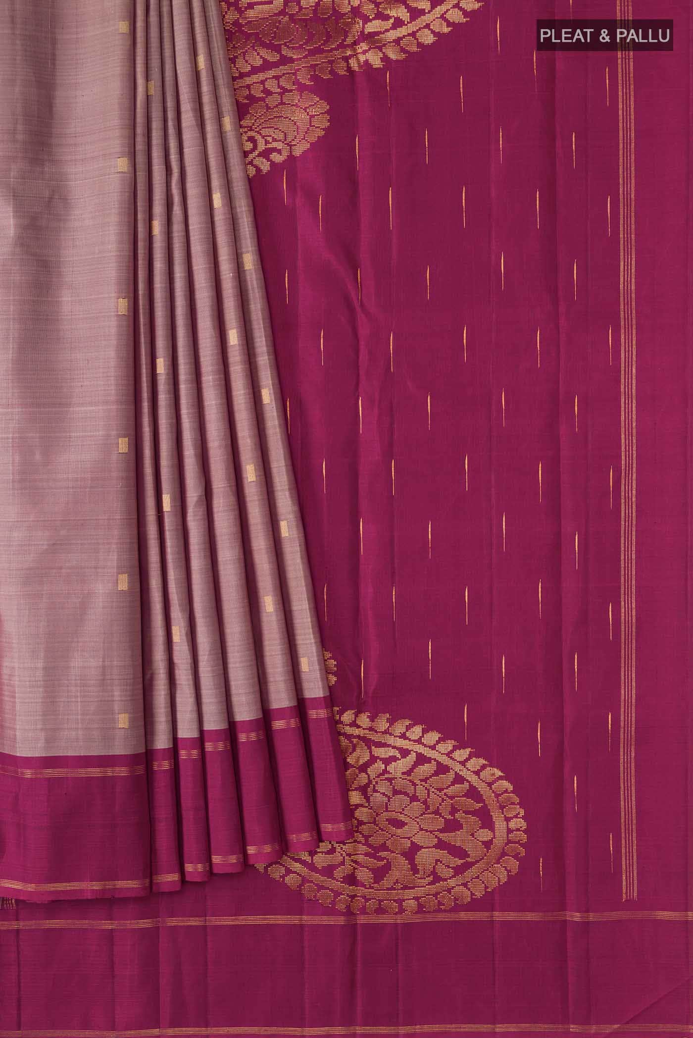 Brown Kanchipuram Silk Saree