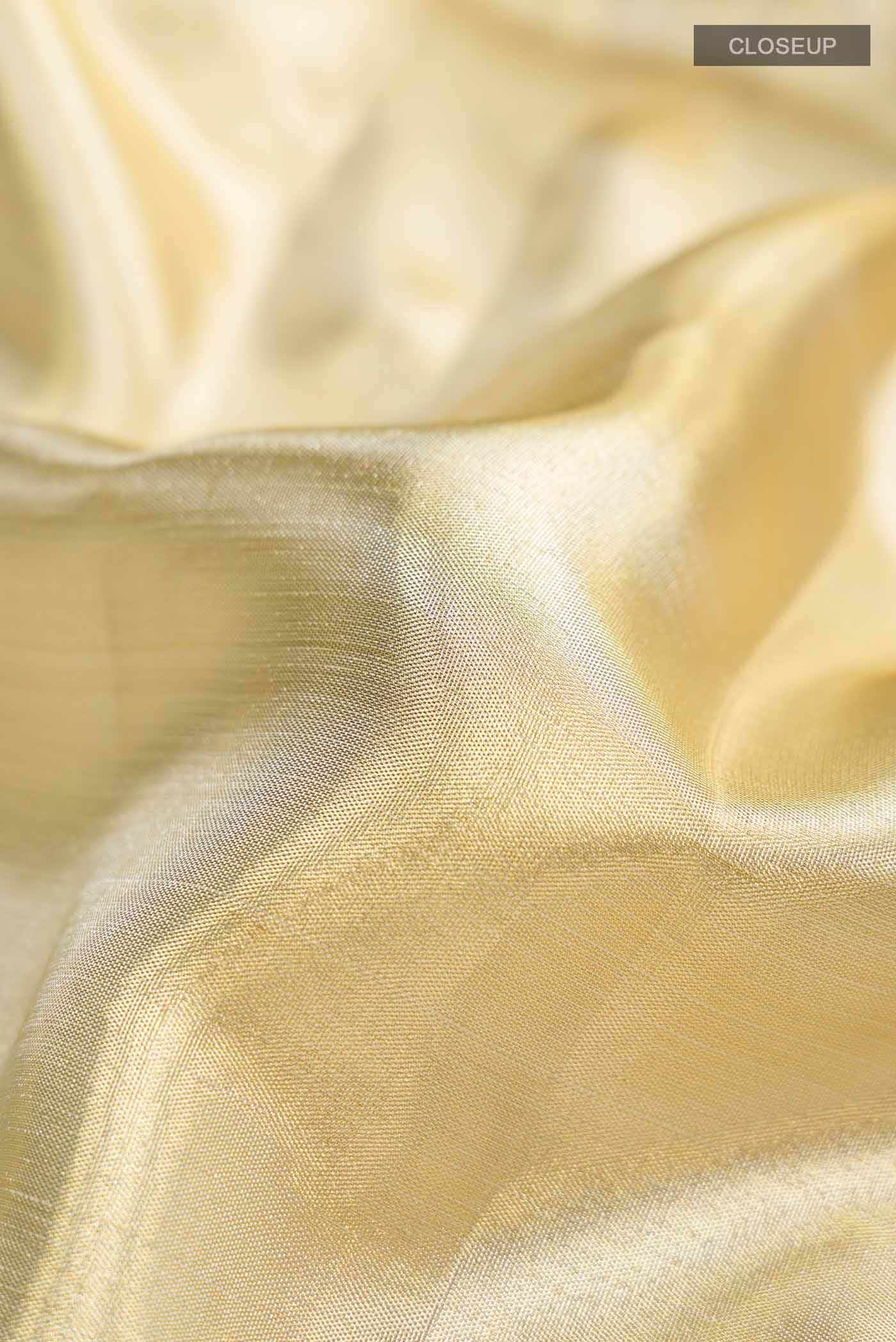 Gold Kanchipuram Tissue Silk Saree