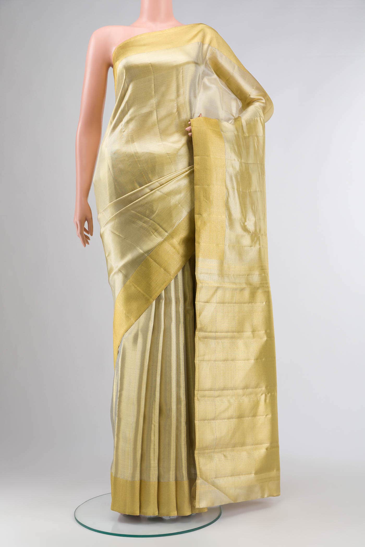 Gold Kanchipuram Tissue Silk Saree