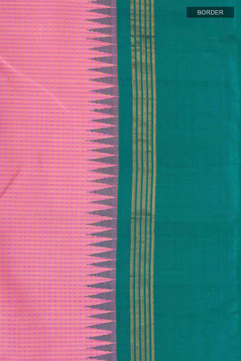 Pink Kanchipuram Silk Saree