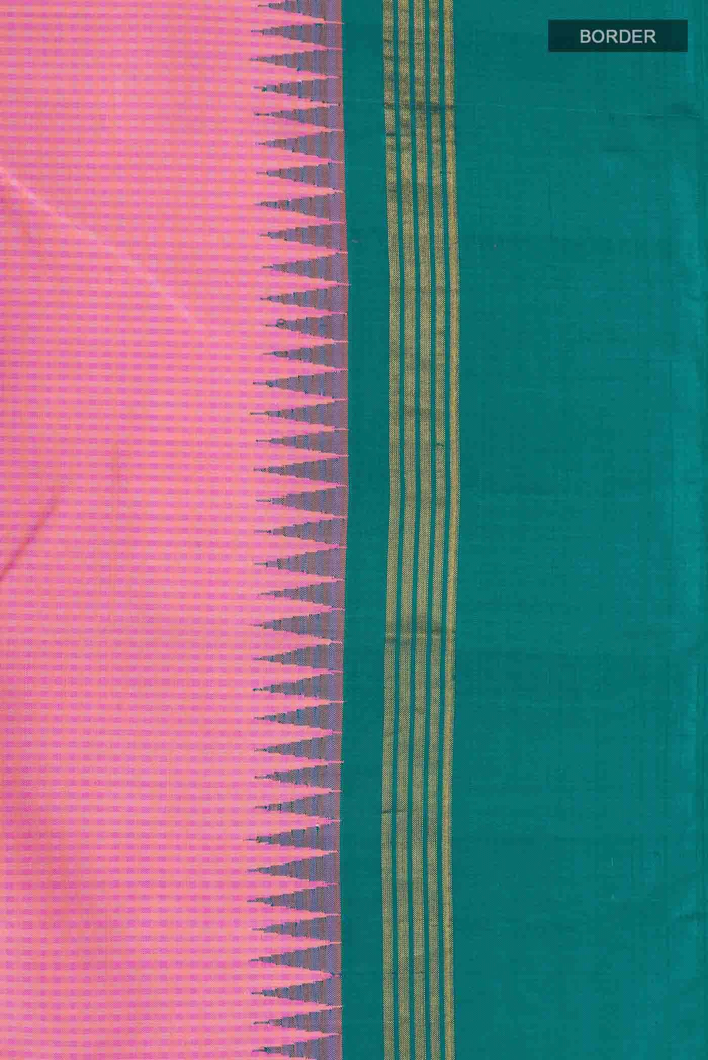 Pink Kanchipuram Silk Saree