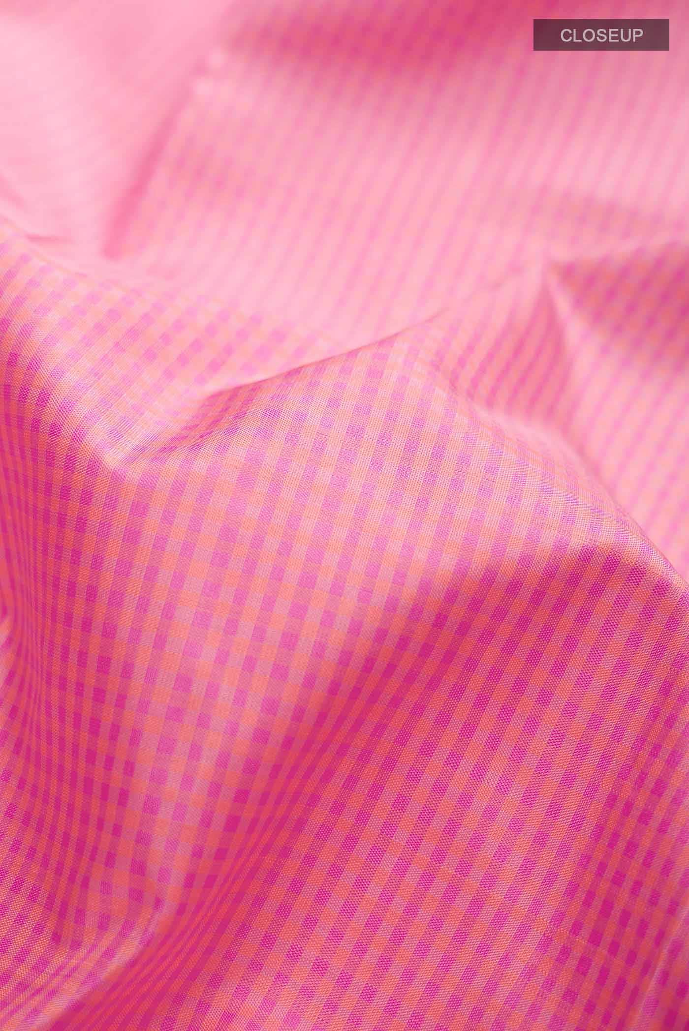Pink Kanchipuram Silk Saree