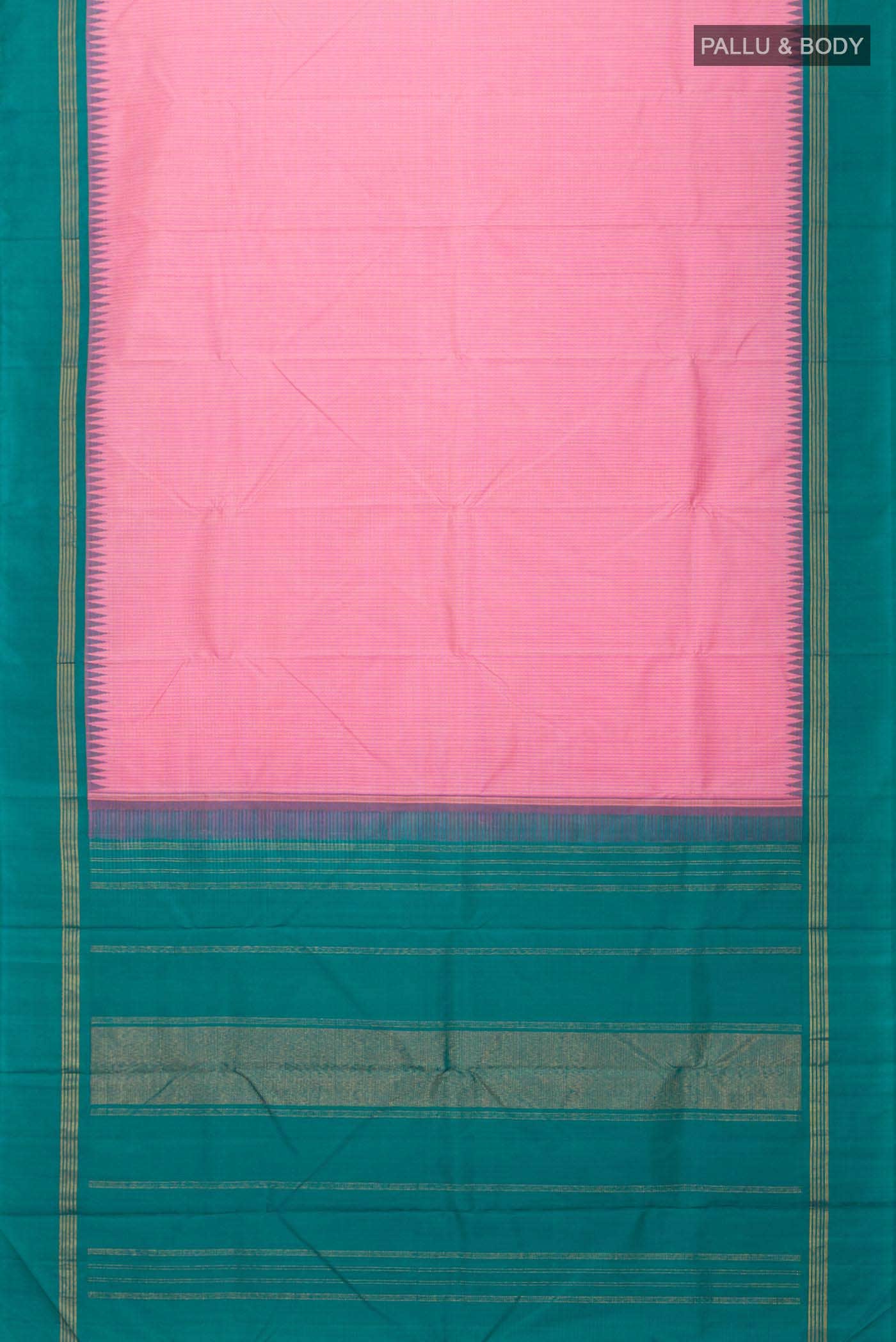 Pink Kanchipuram Silk Saree