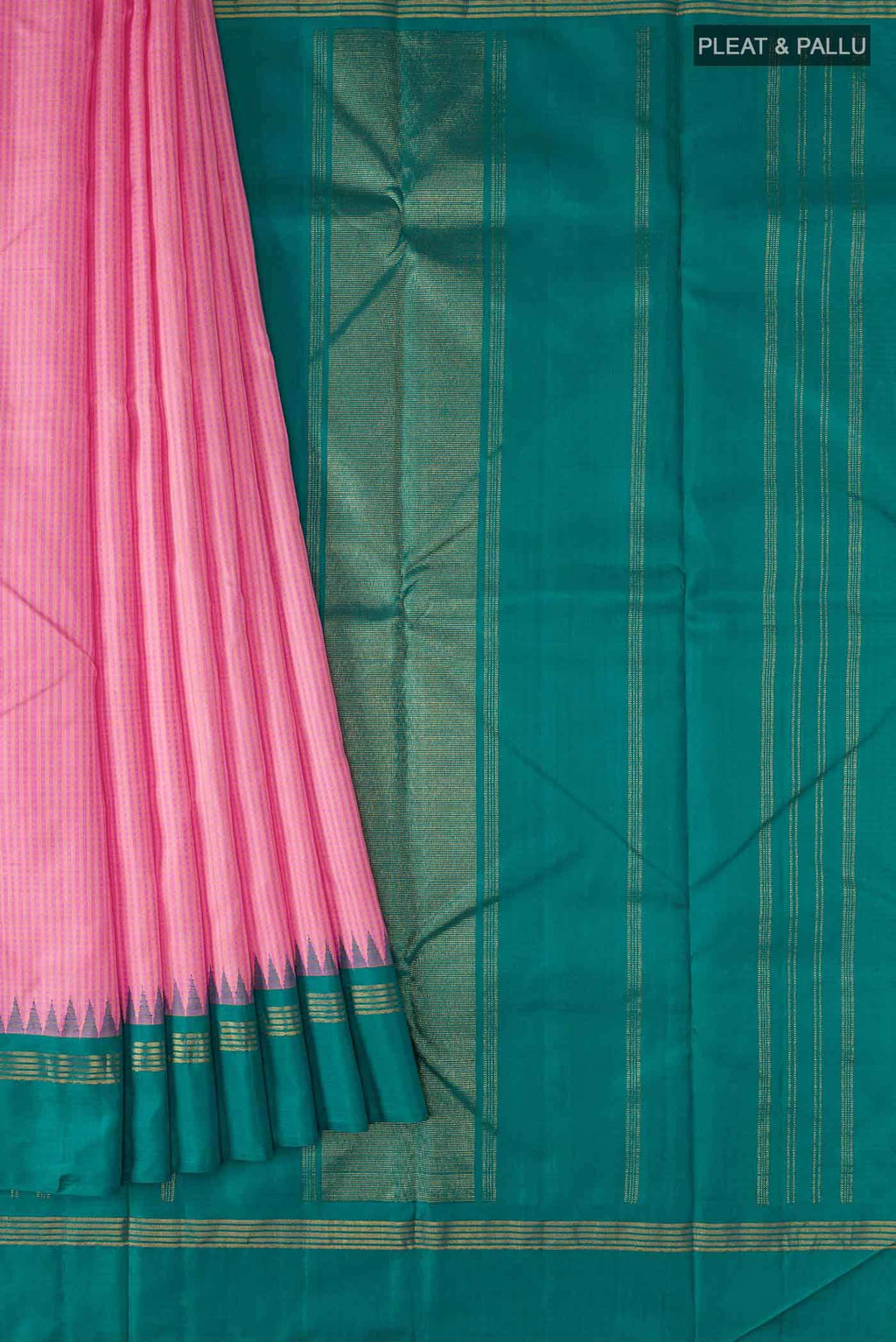 Pink Kanchipuram Silk Saree